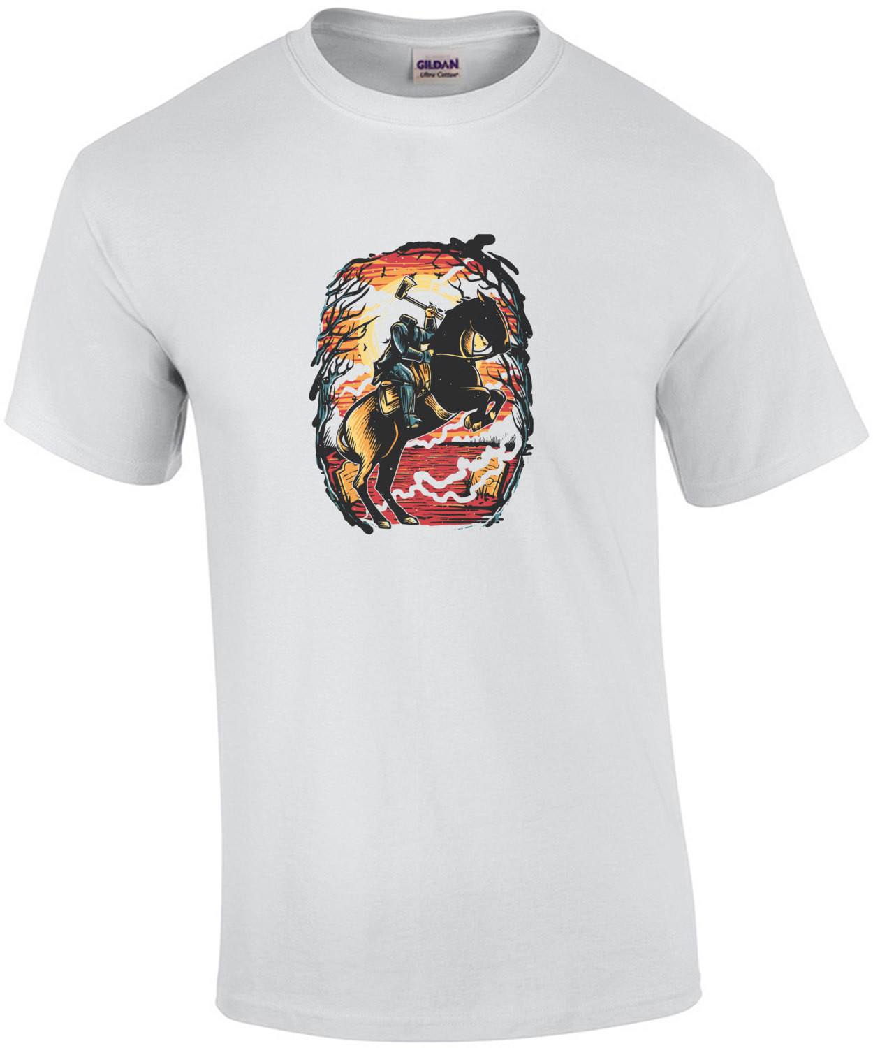 Headless Horseman Hatchetman Spooky T-Shirt