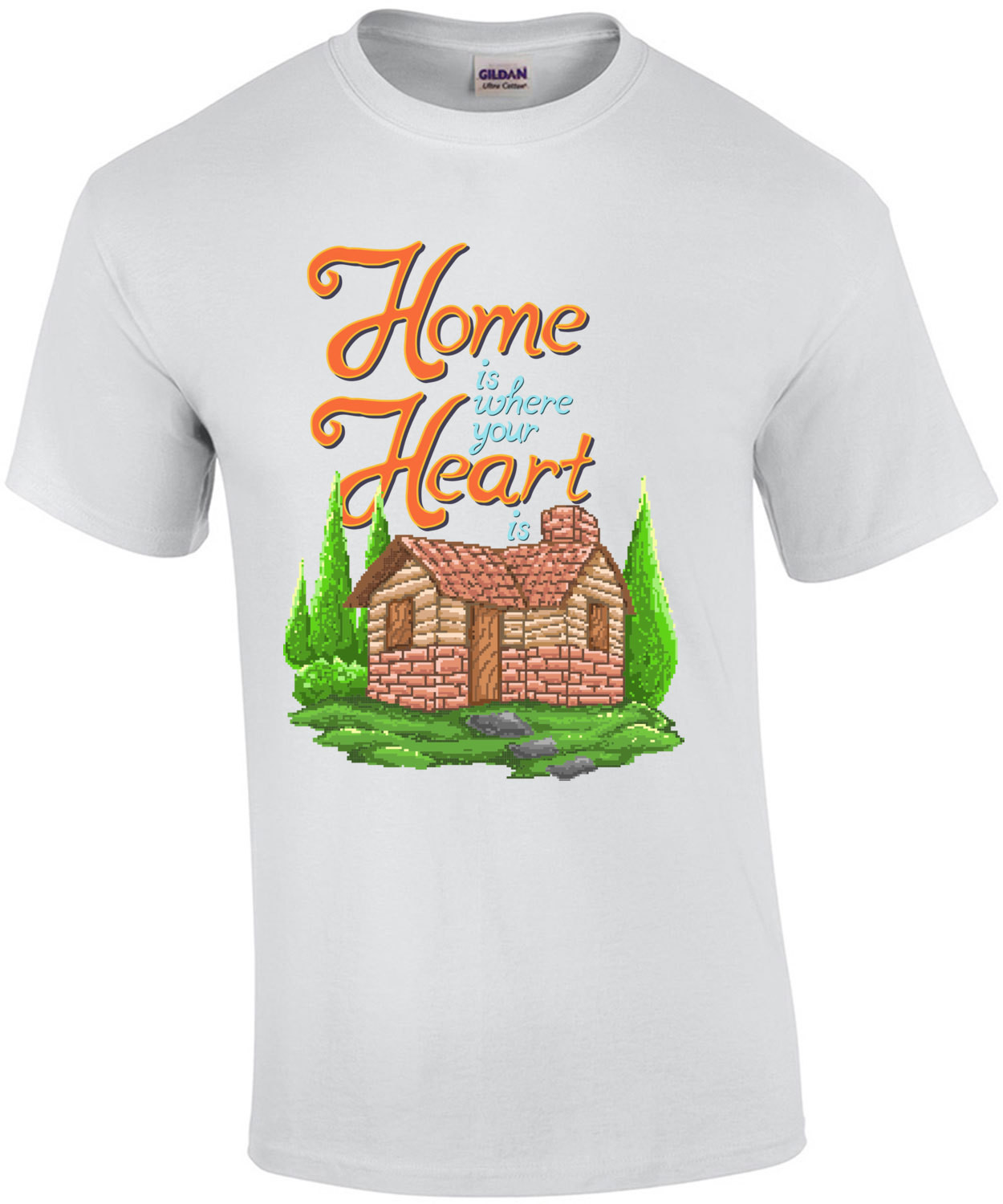 Home Is Where Your Heart Is Retro T-Shirt