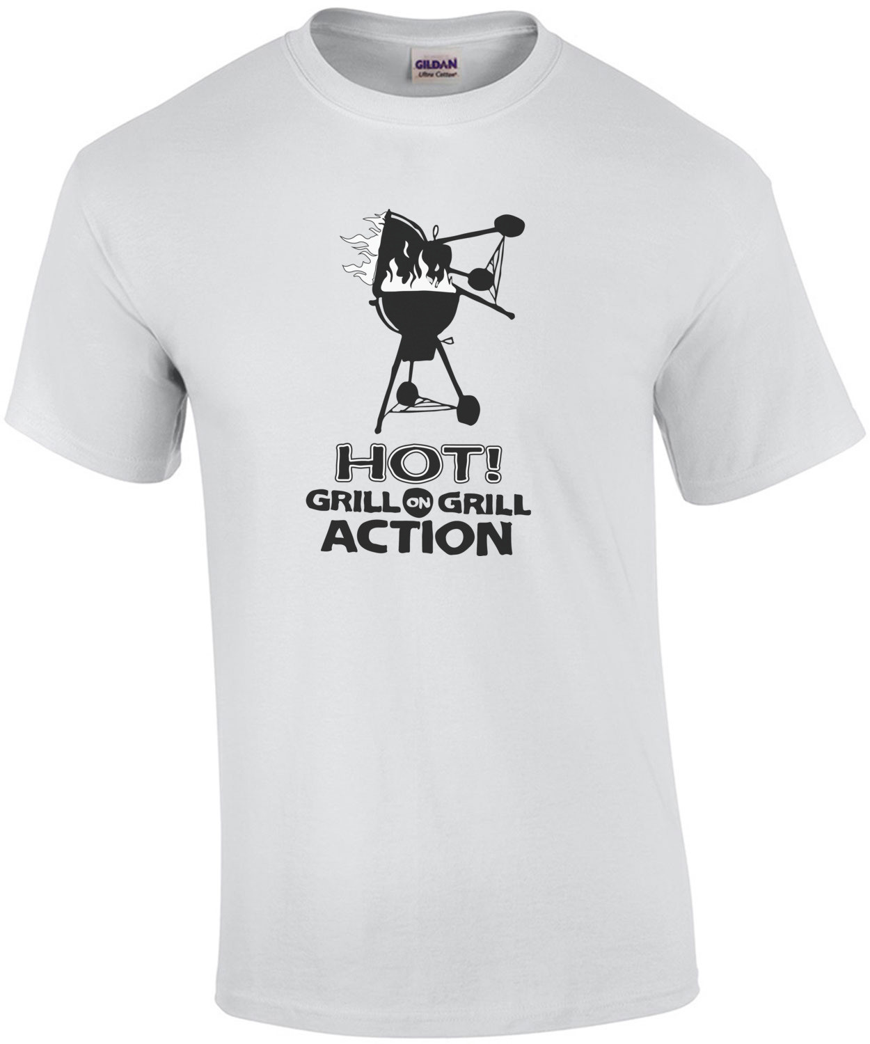 Hot Grill on grill action - t-shirt