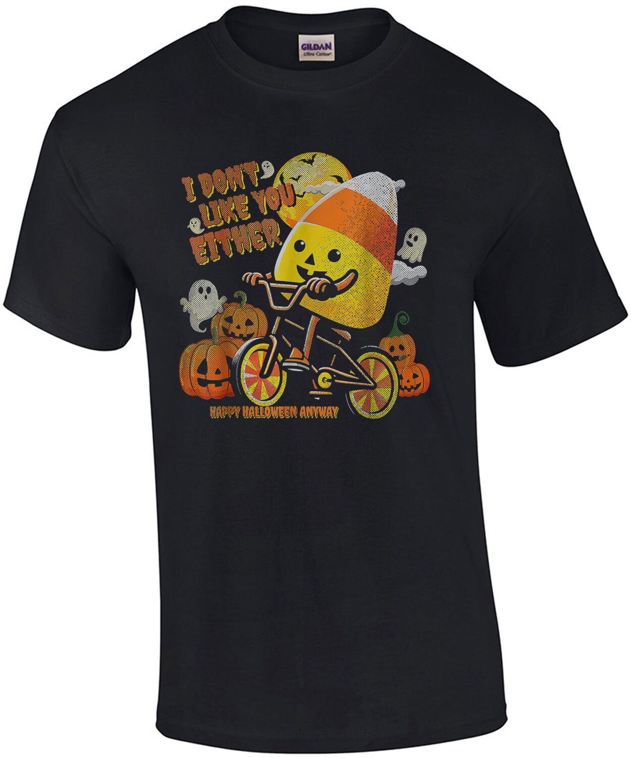 I don't like you either - Candy Corn - Halloween Funny T-Shirt