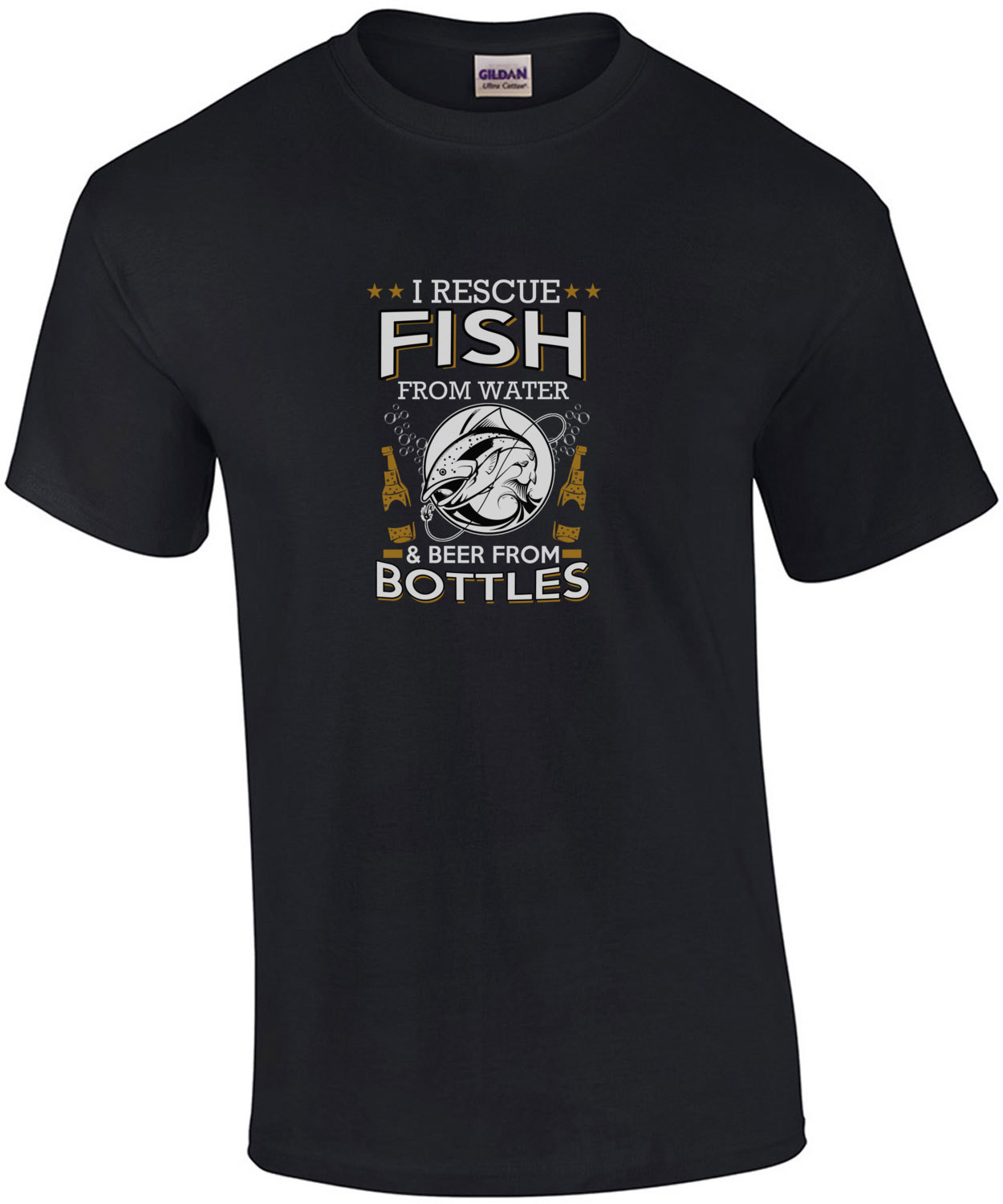 I Rescue Fish From Water And Beer From Bottles T-Shirt