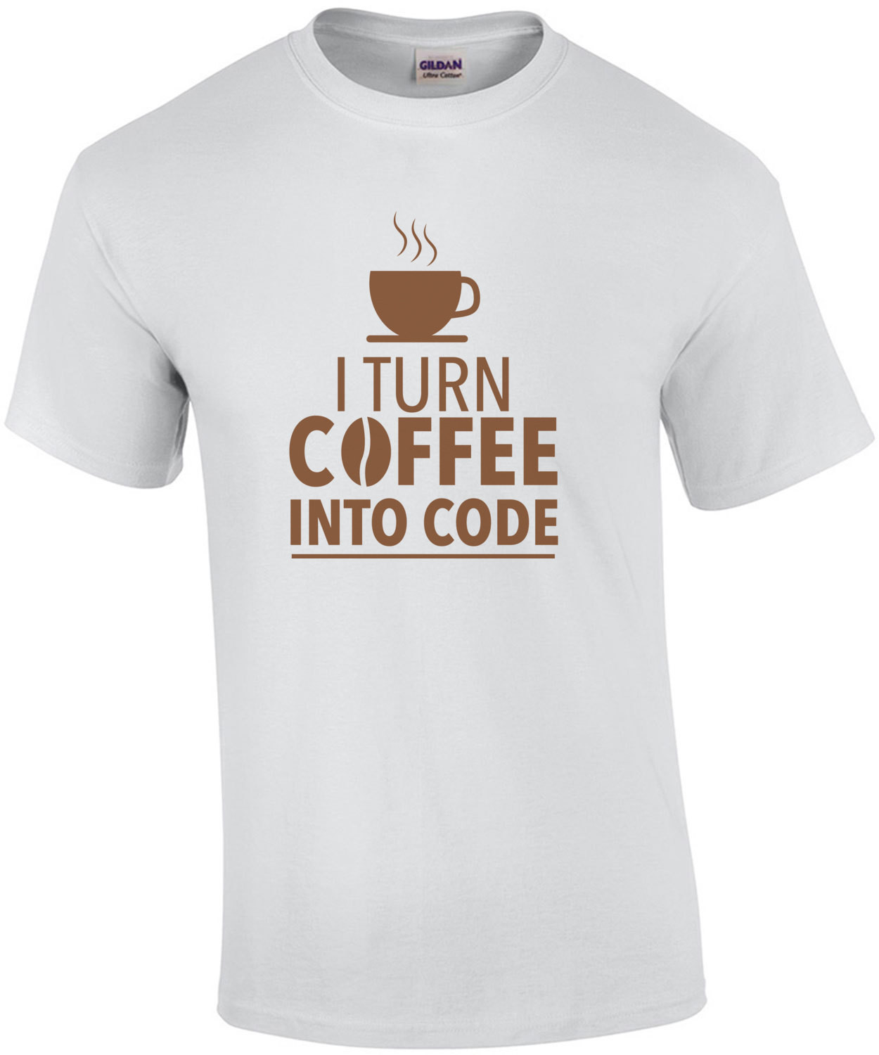 I turn coffee into code - funny programming t-shirt - coding t-shirt