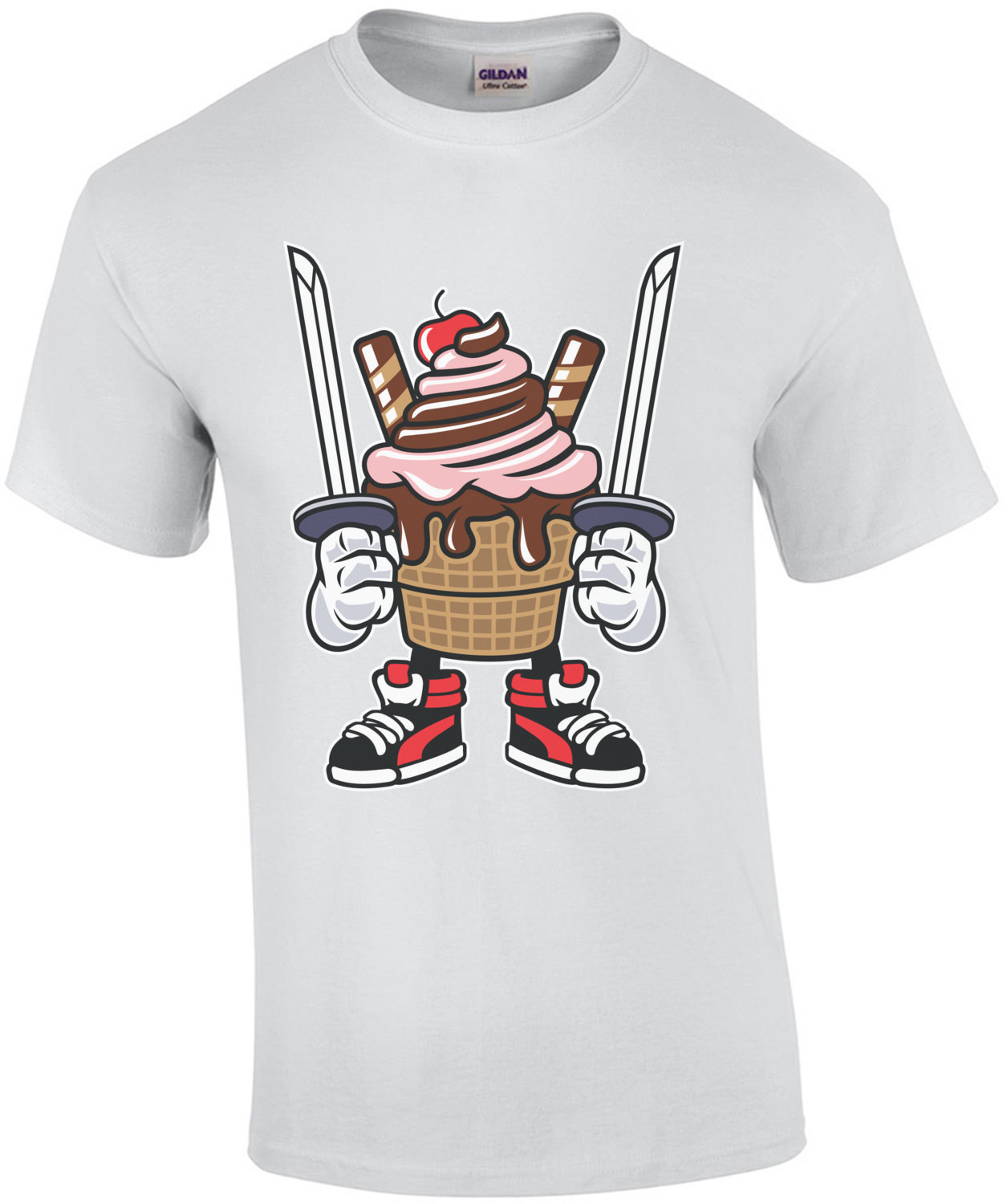 Ice Cream Ninja Vintage T-Shirt