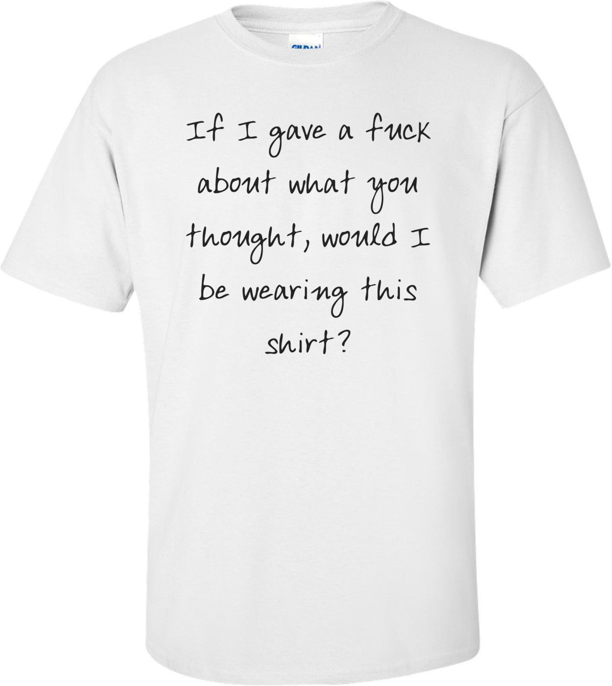 If I gave a fuck about what you thought, would I be wearing this shirt? Shirt