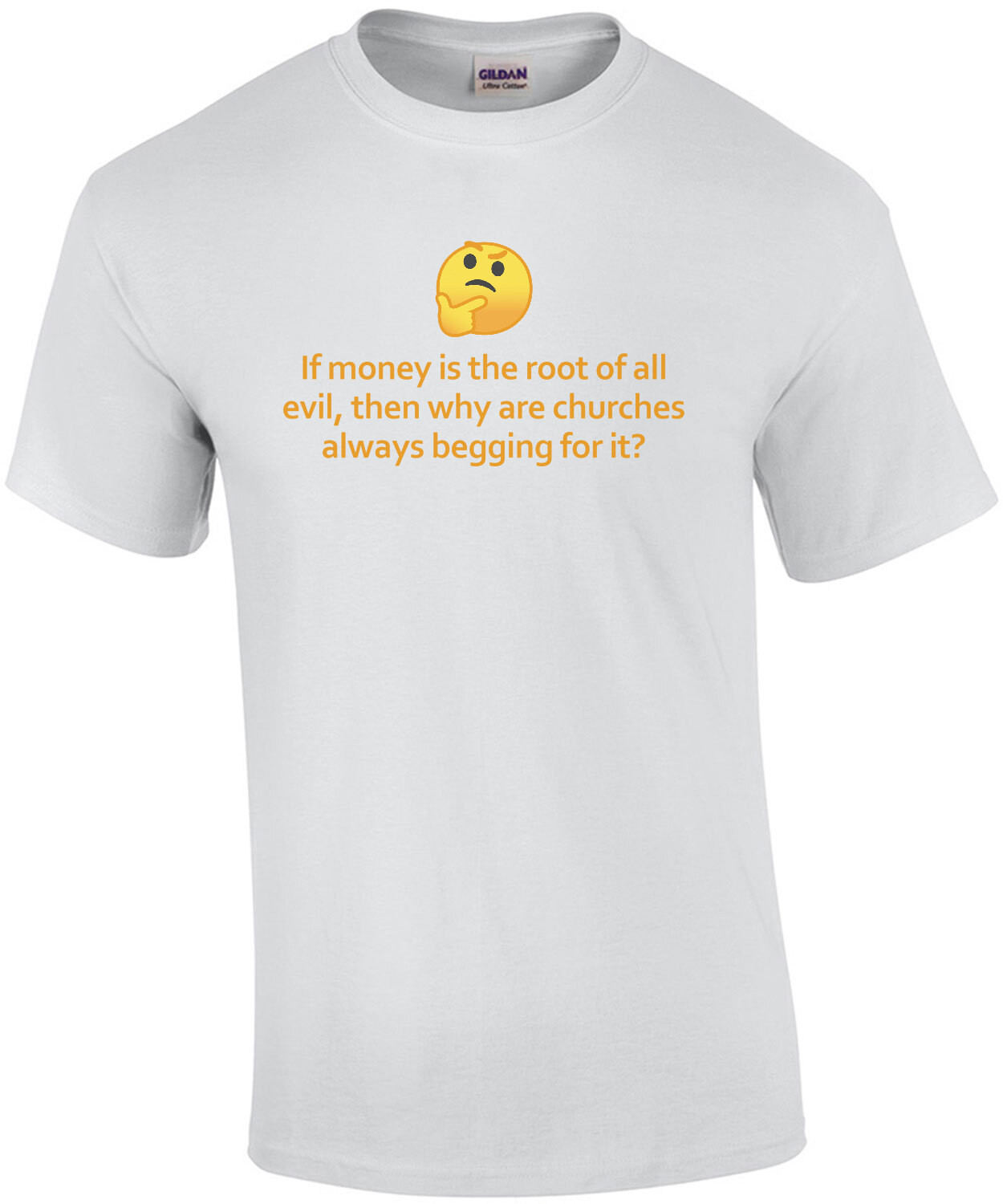 If Money Is The Root of All Evil Then Why Are Churches Always Asking For It? Funny Shirt