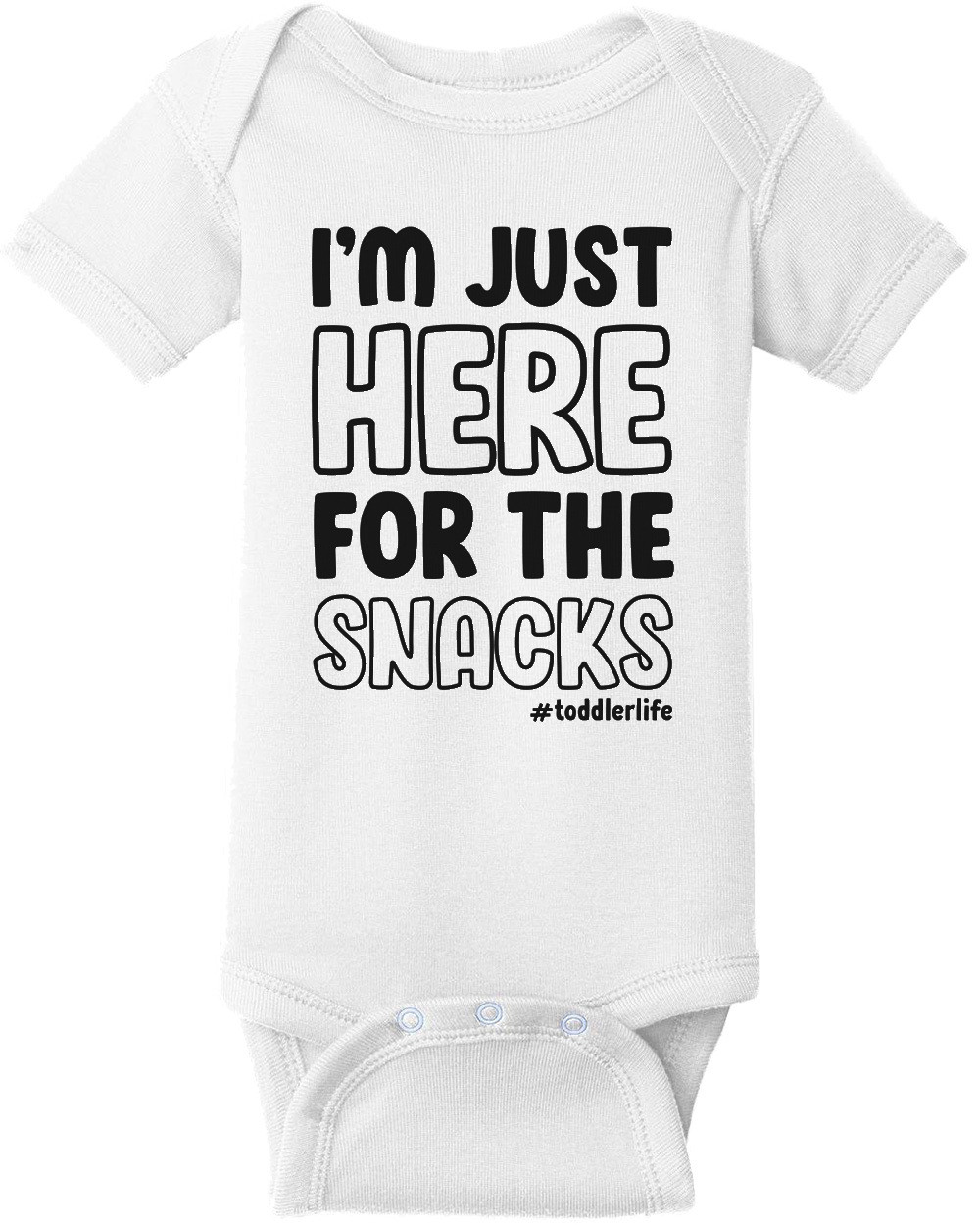 I'm just here for the snacks #toddlerlife - funny kids t-shirt