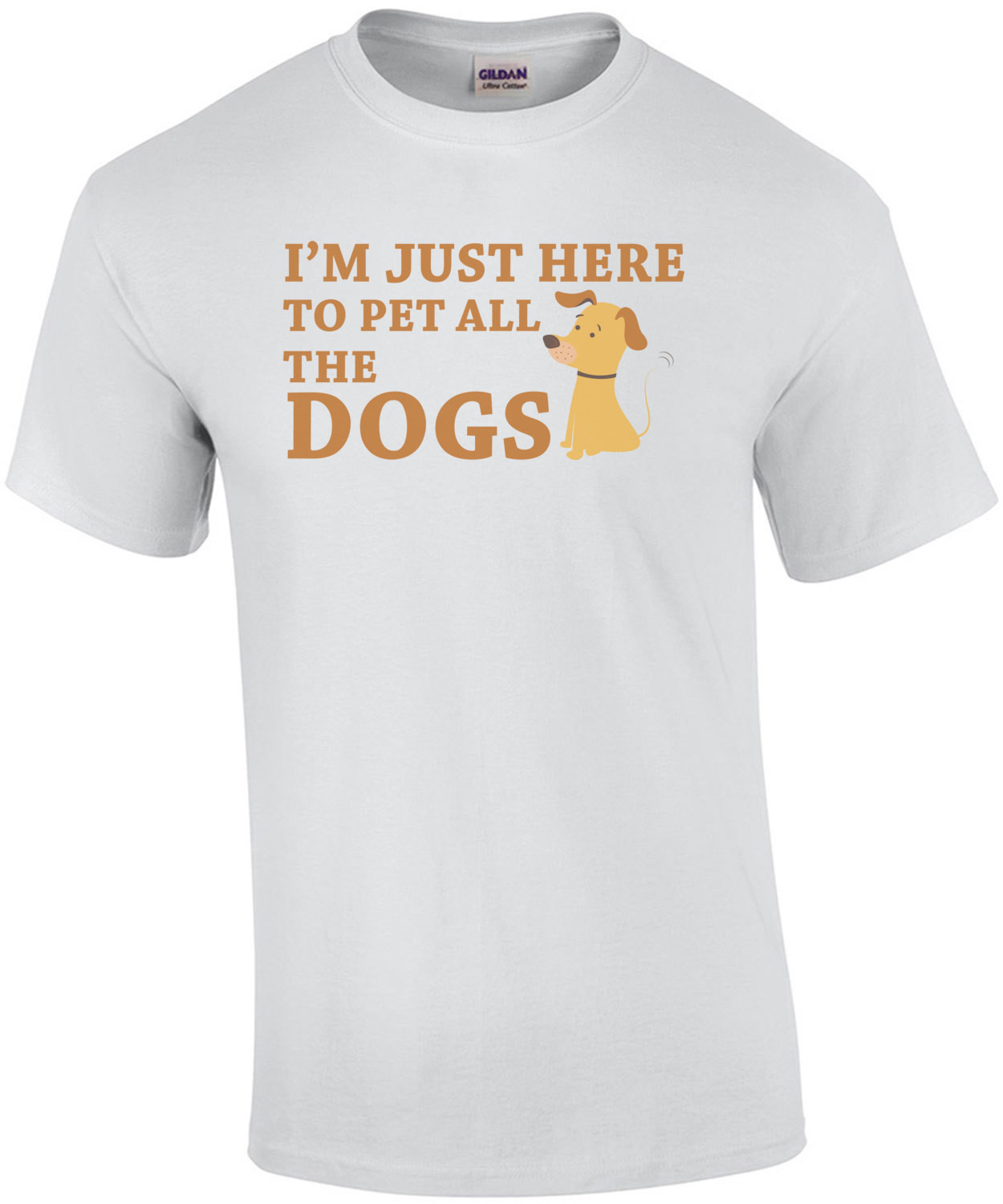 I'm just here to pet all the dogs - dog lover t-shirt