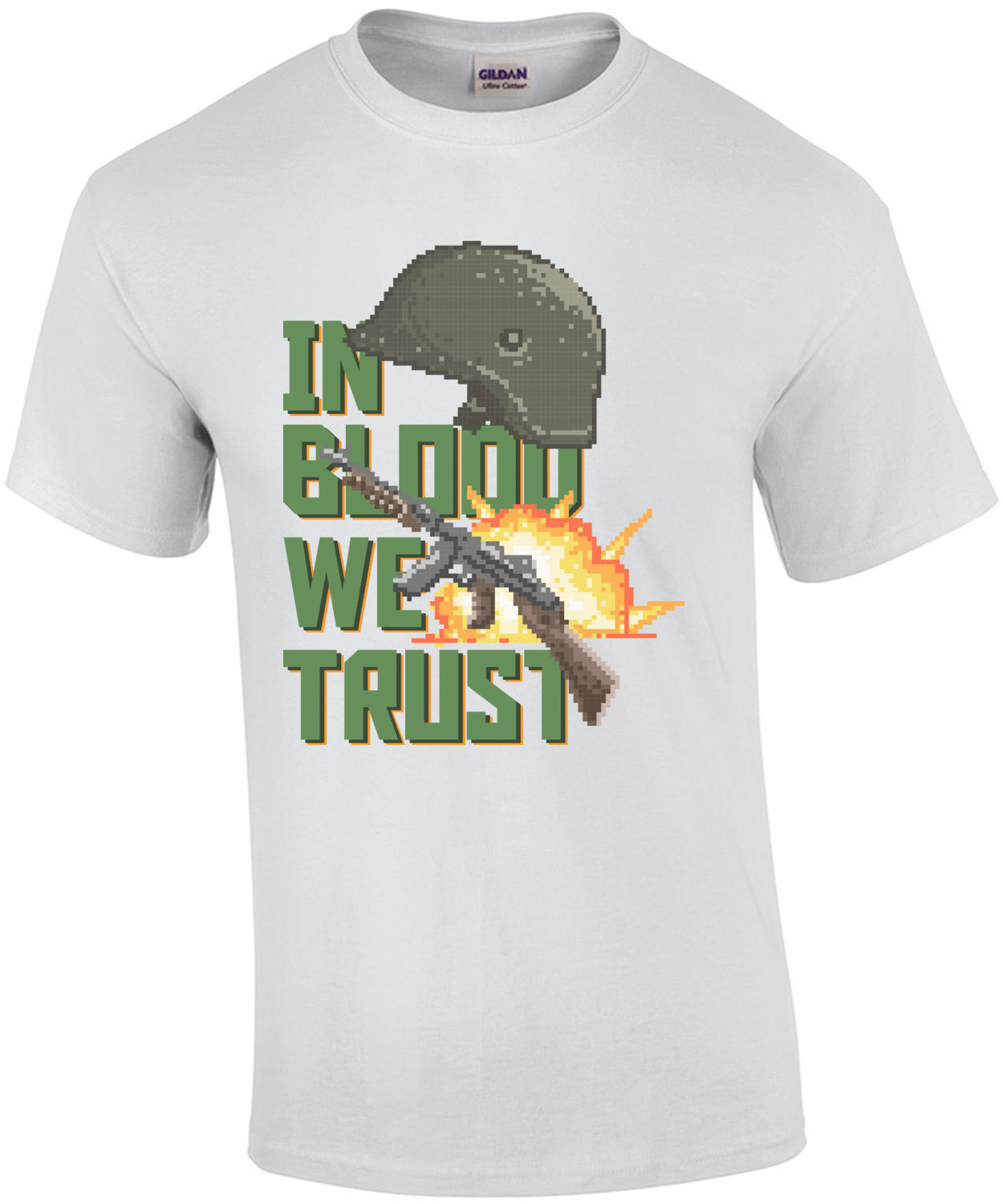 In Blood We Trust Retro T-Shirt