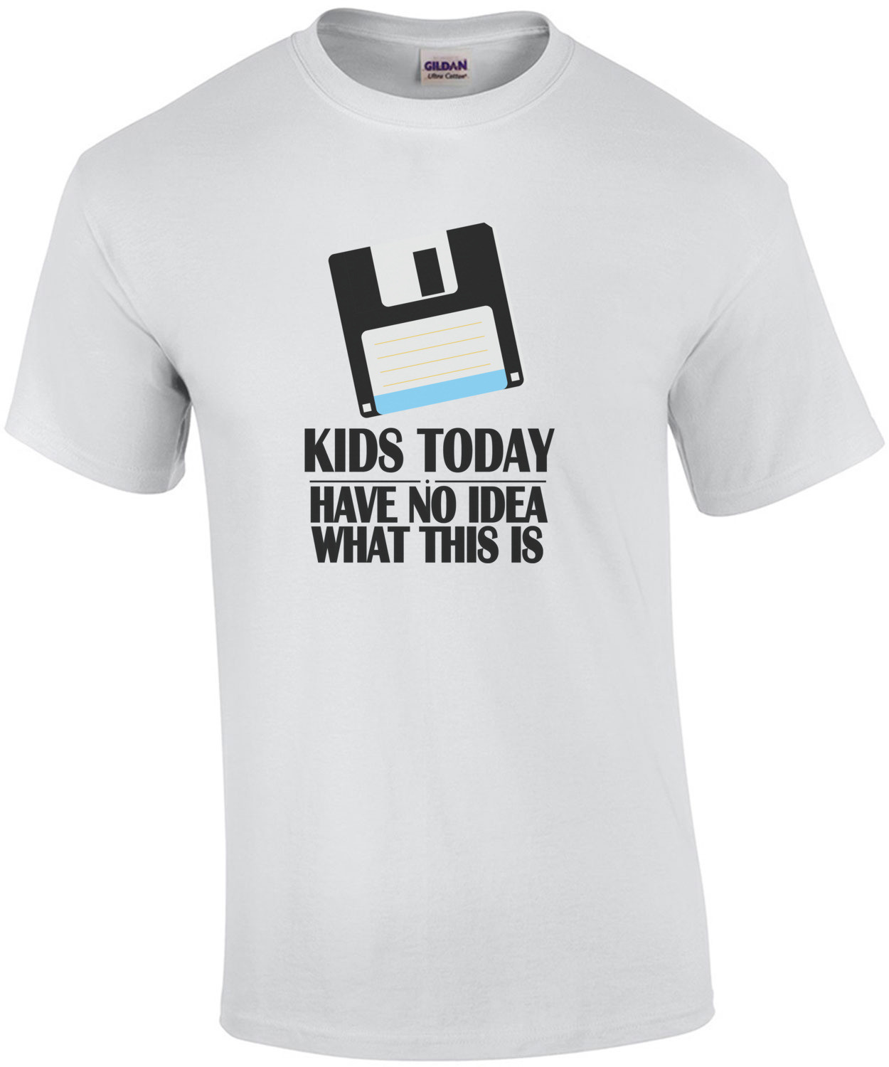 Kids today have no idea what this is - floppy disk t-shirt