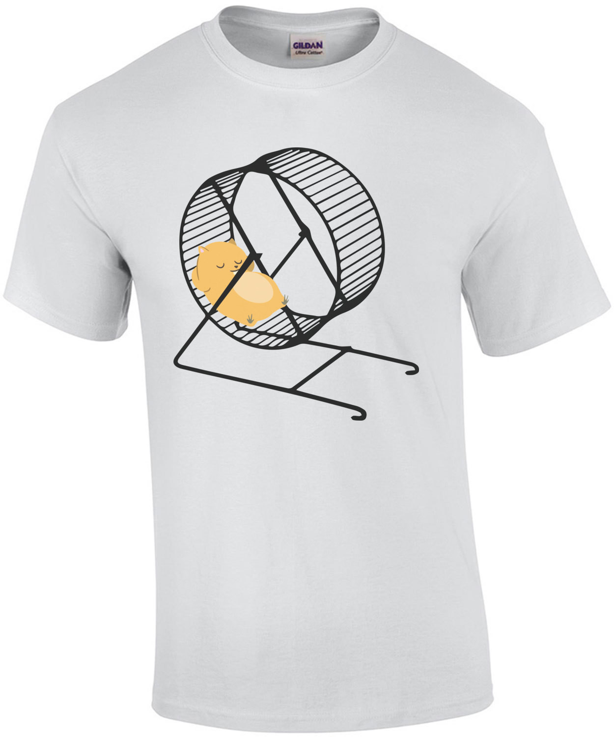 Lazy Hamster chilling on hamster wheel. Hamster T-Shirt