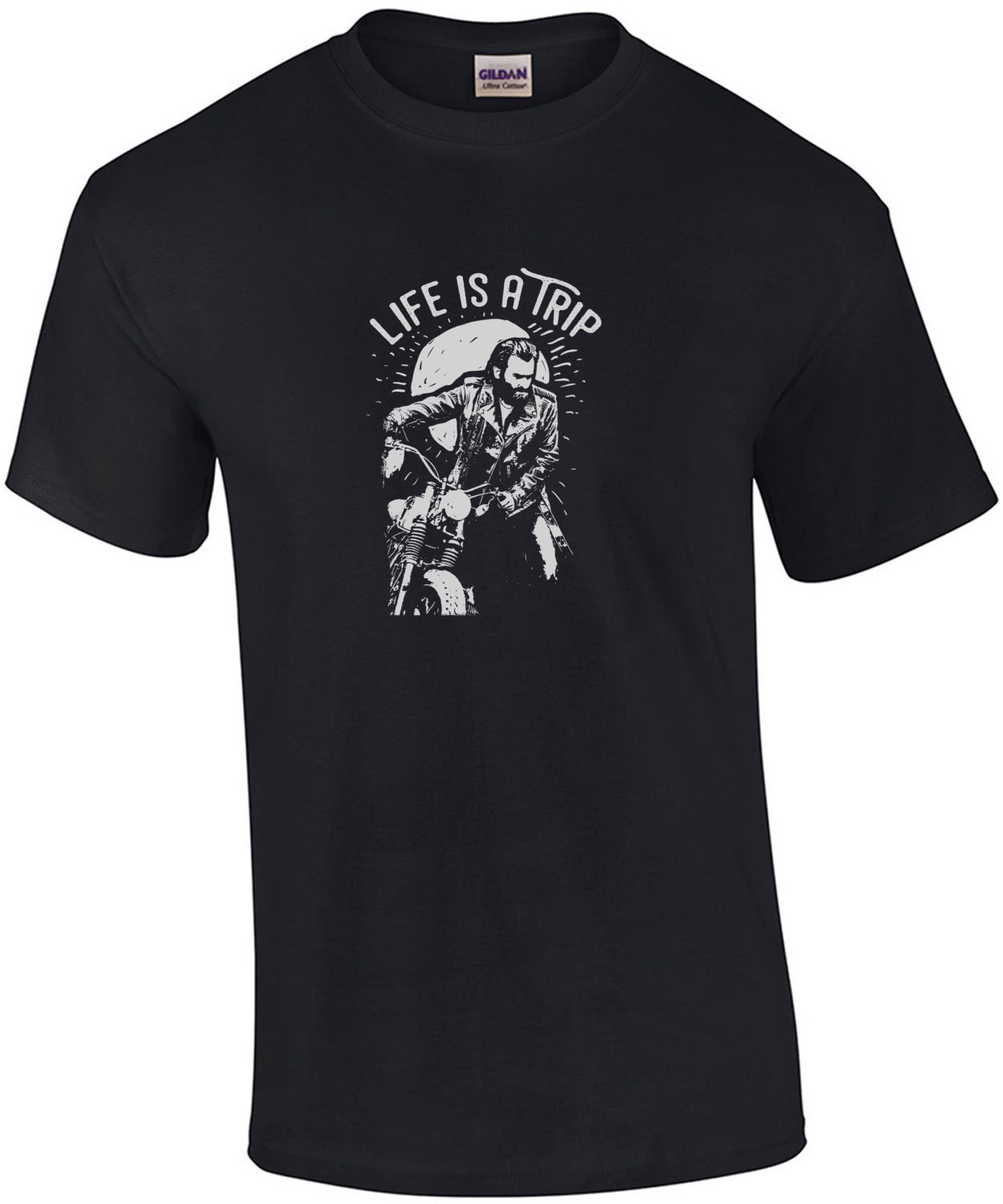 Life Is A Trip Biker Motorcycle T-Shirt
