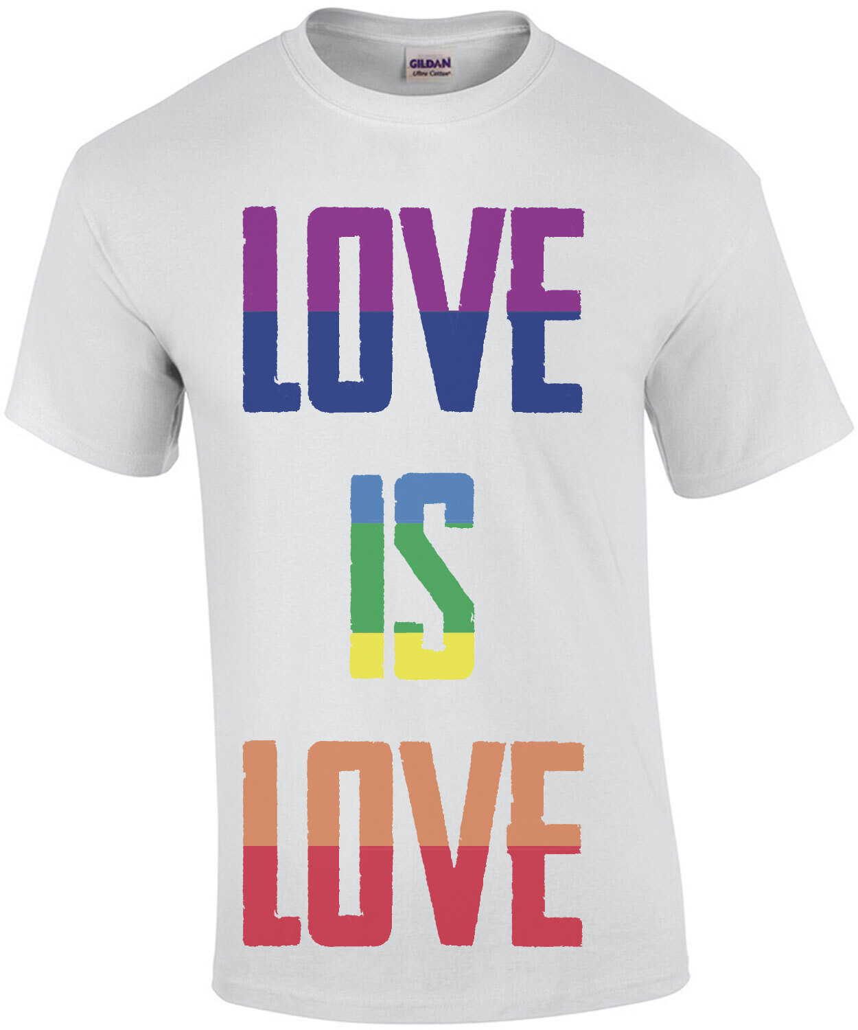 Love is love rainbow - gay pride t-shirt