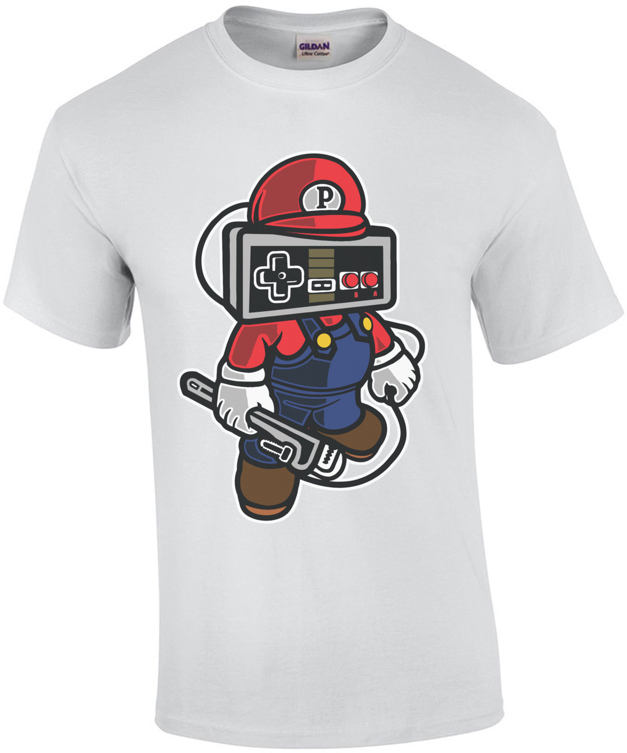 Mario Style Controller Head Retro T-Shirt