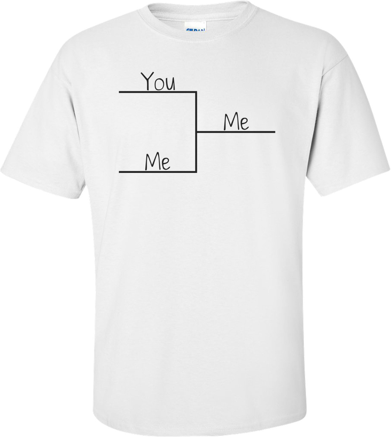 Me Beating You Bracket T-shirt