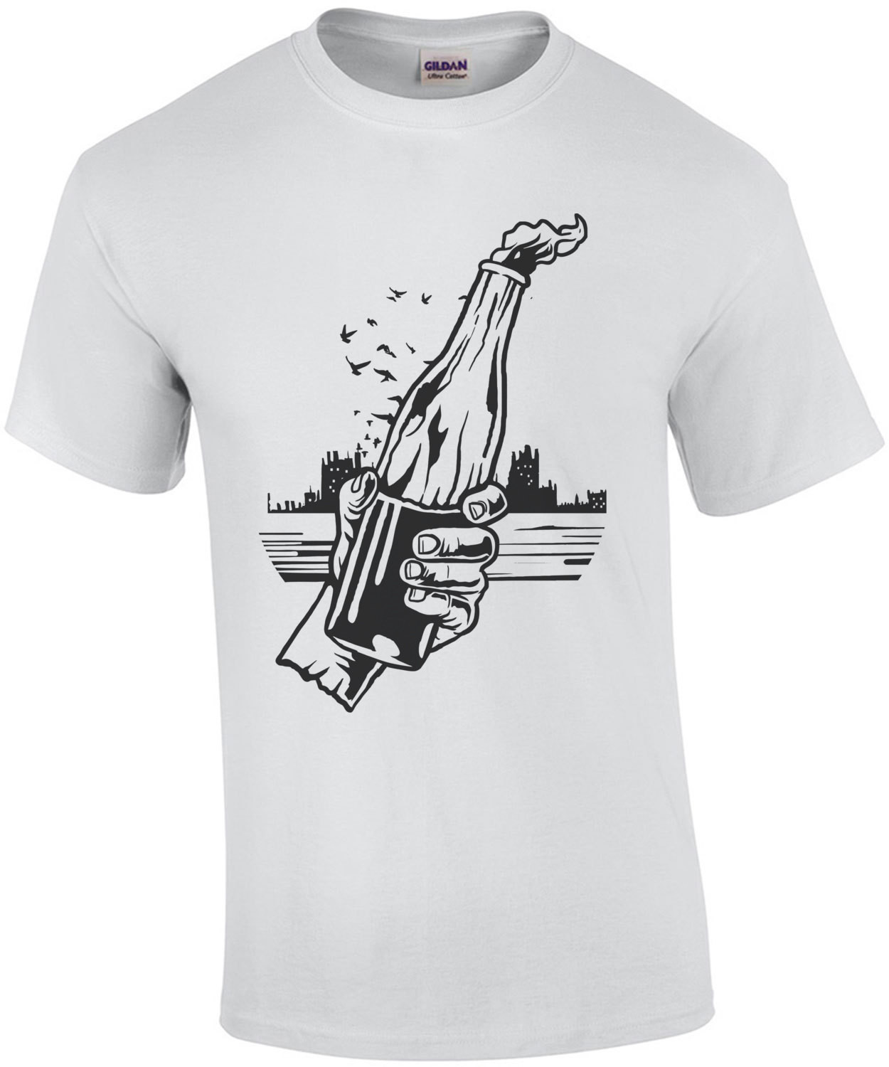 Molotov Cocktail Stylized T-Shirt
