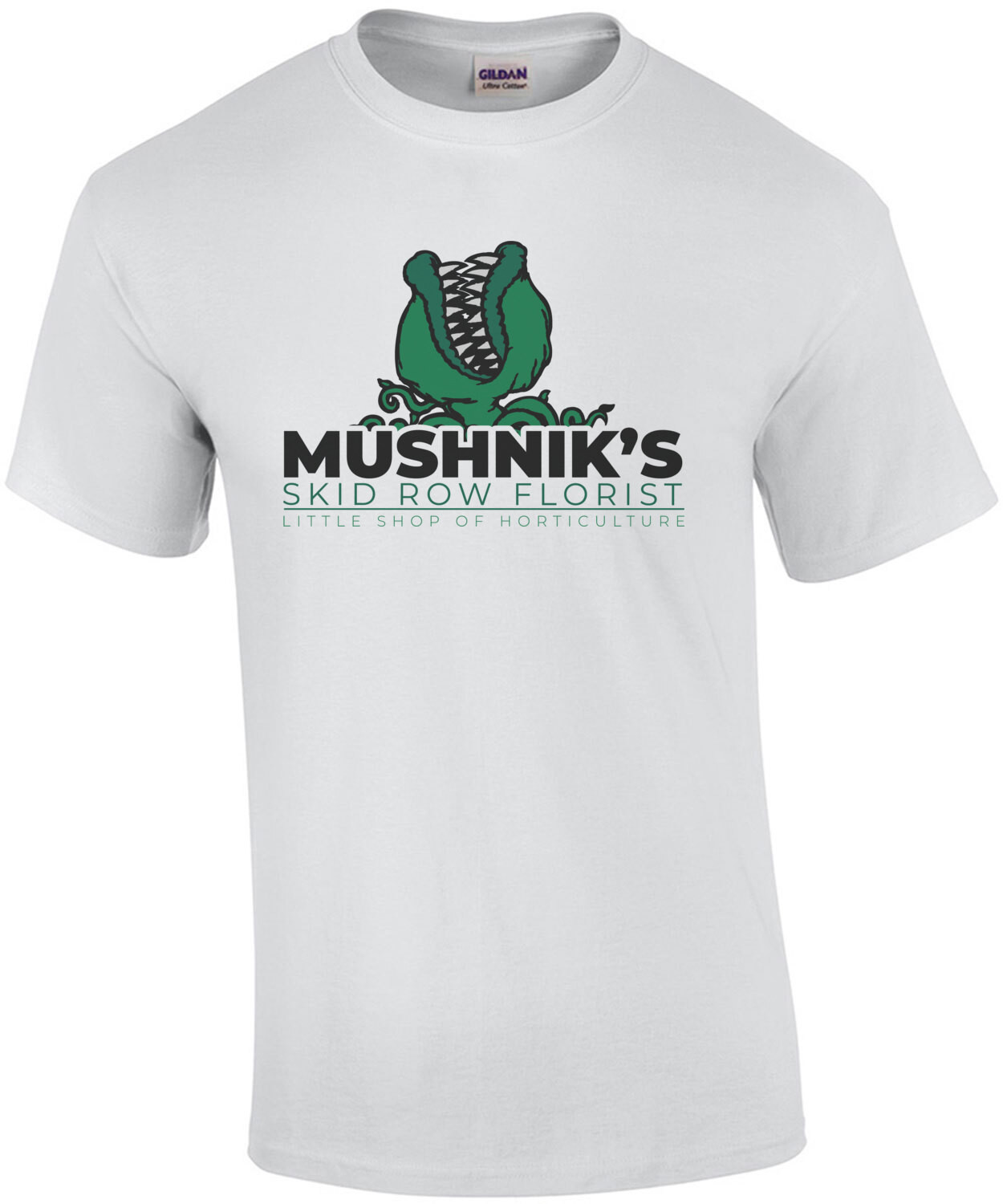 Mushnik's Skid Row Florist - Little Shop of Horticulture - Little Shop Of Horrors 80's T-Shirt