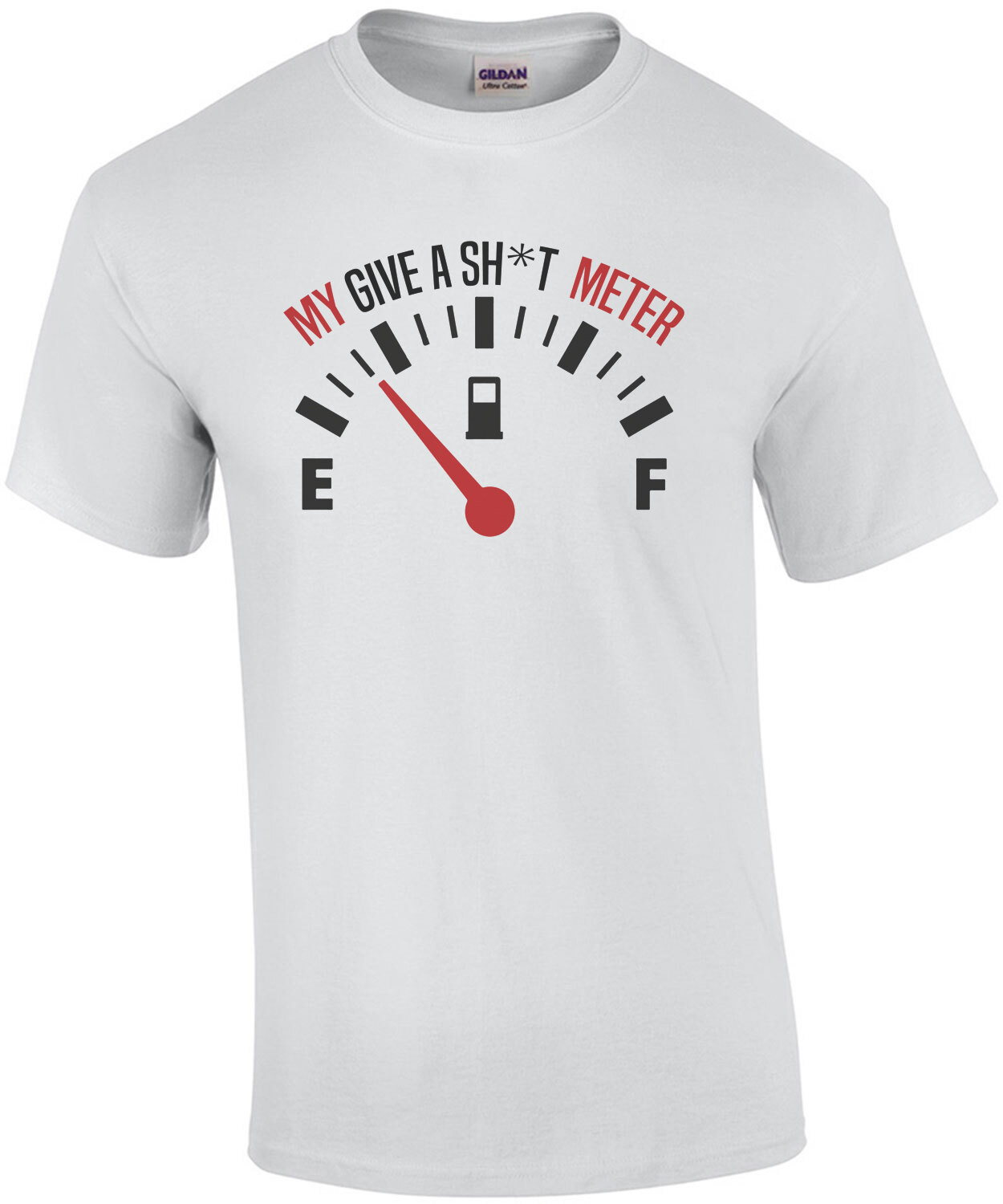 My give a sh*t meter - funny t-shirt