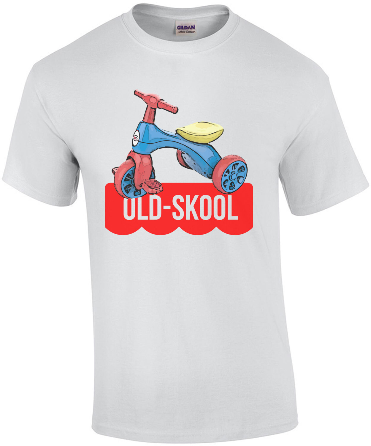 Old-Skool big wheel tricycle - Parody T-Shirt