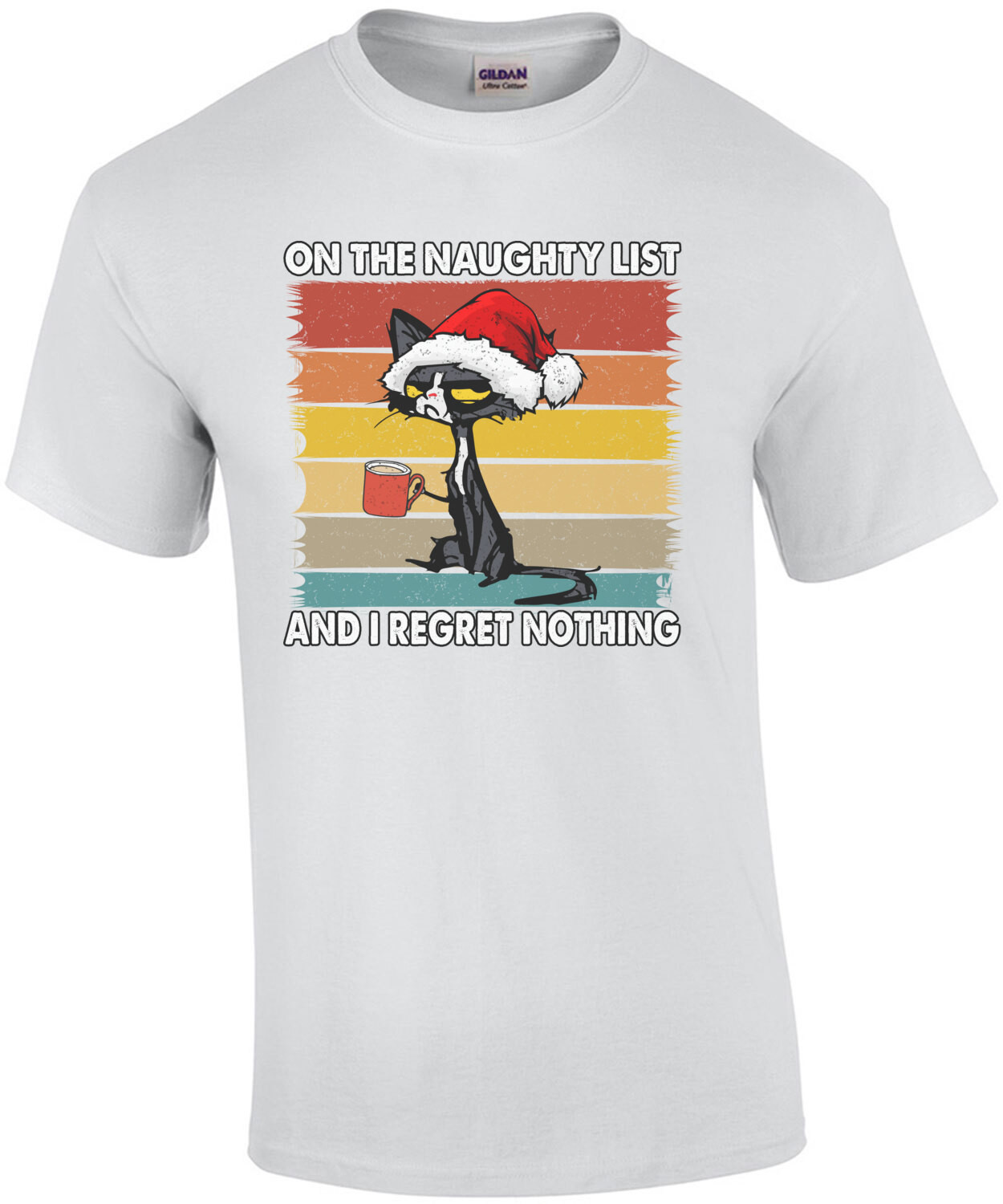 On The Naughty List And I Regret Nothing Christmas Shirt