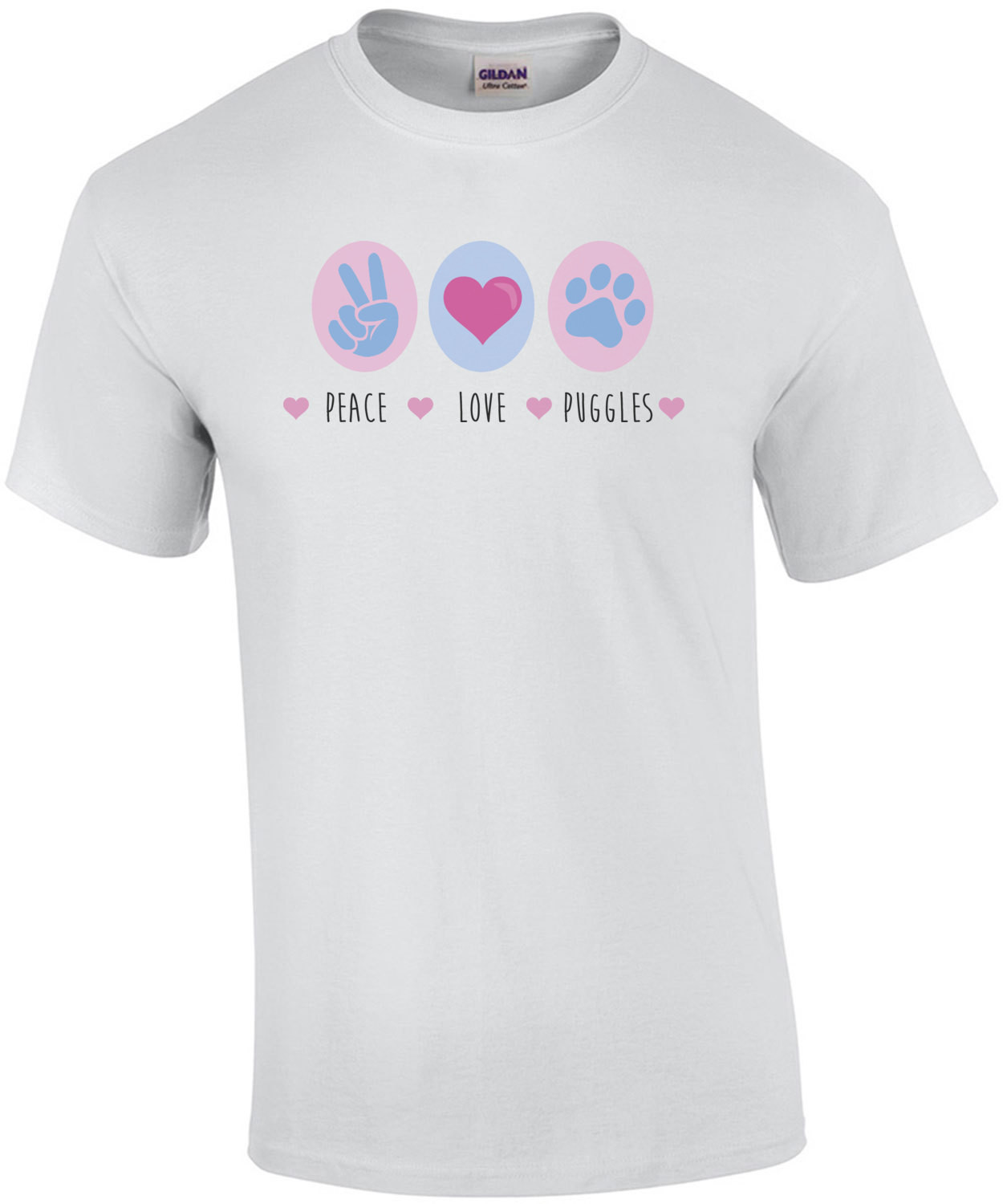 Peace Love Puggles - Puggle T-Shirt