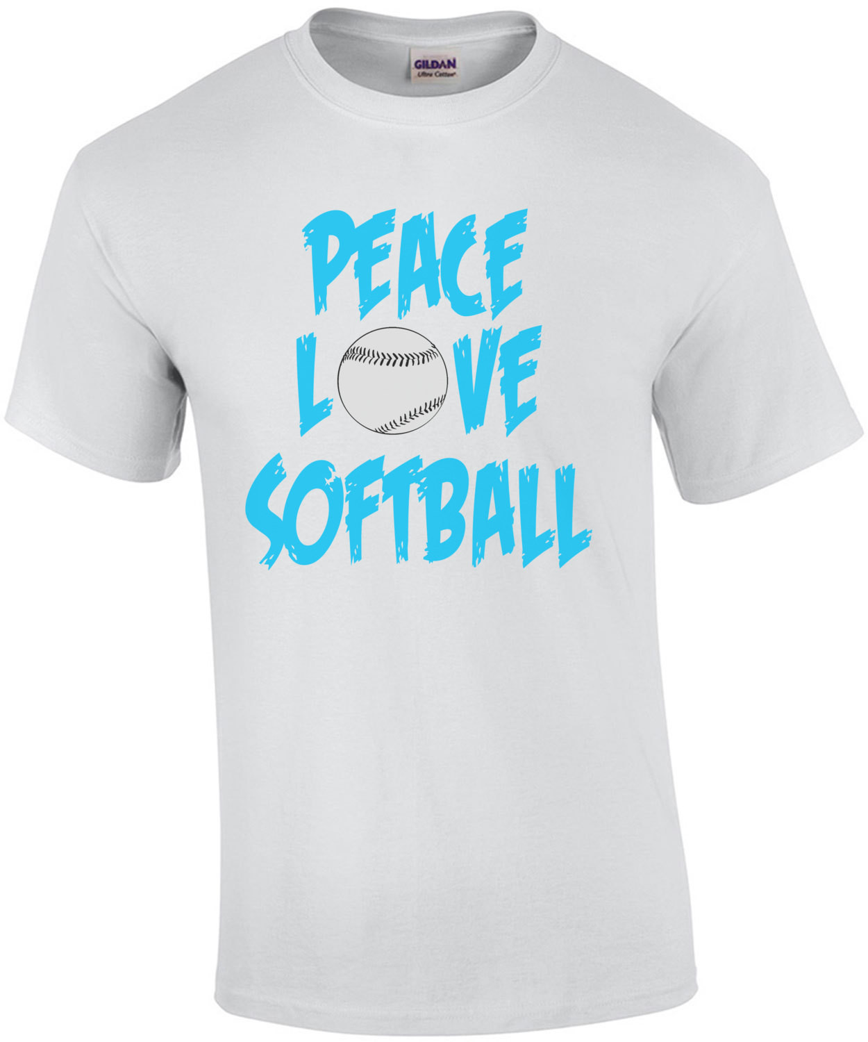 Peace Love Softball T-Shirt