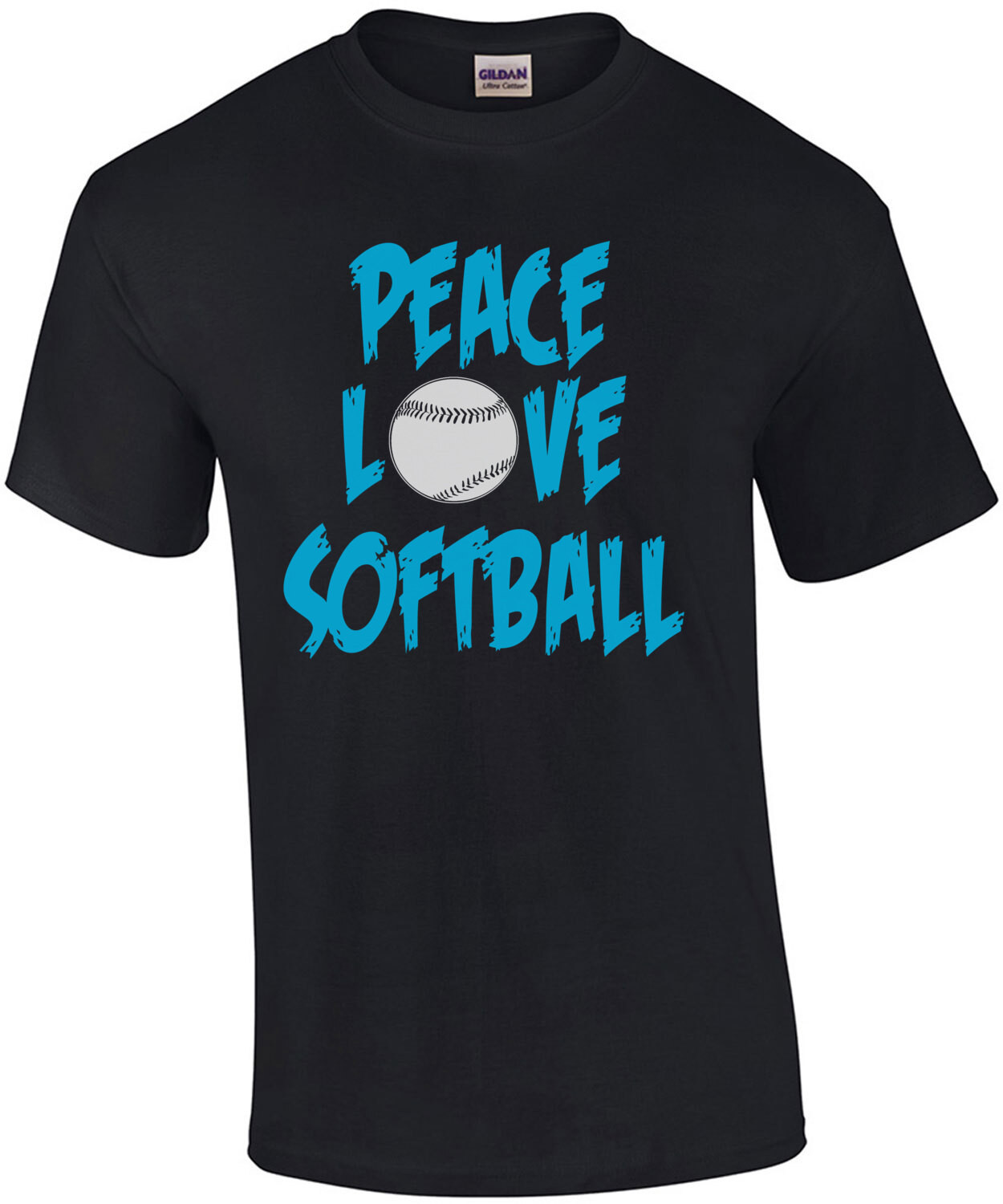 Peace Love Softball T-Shirt