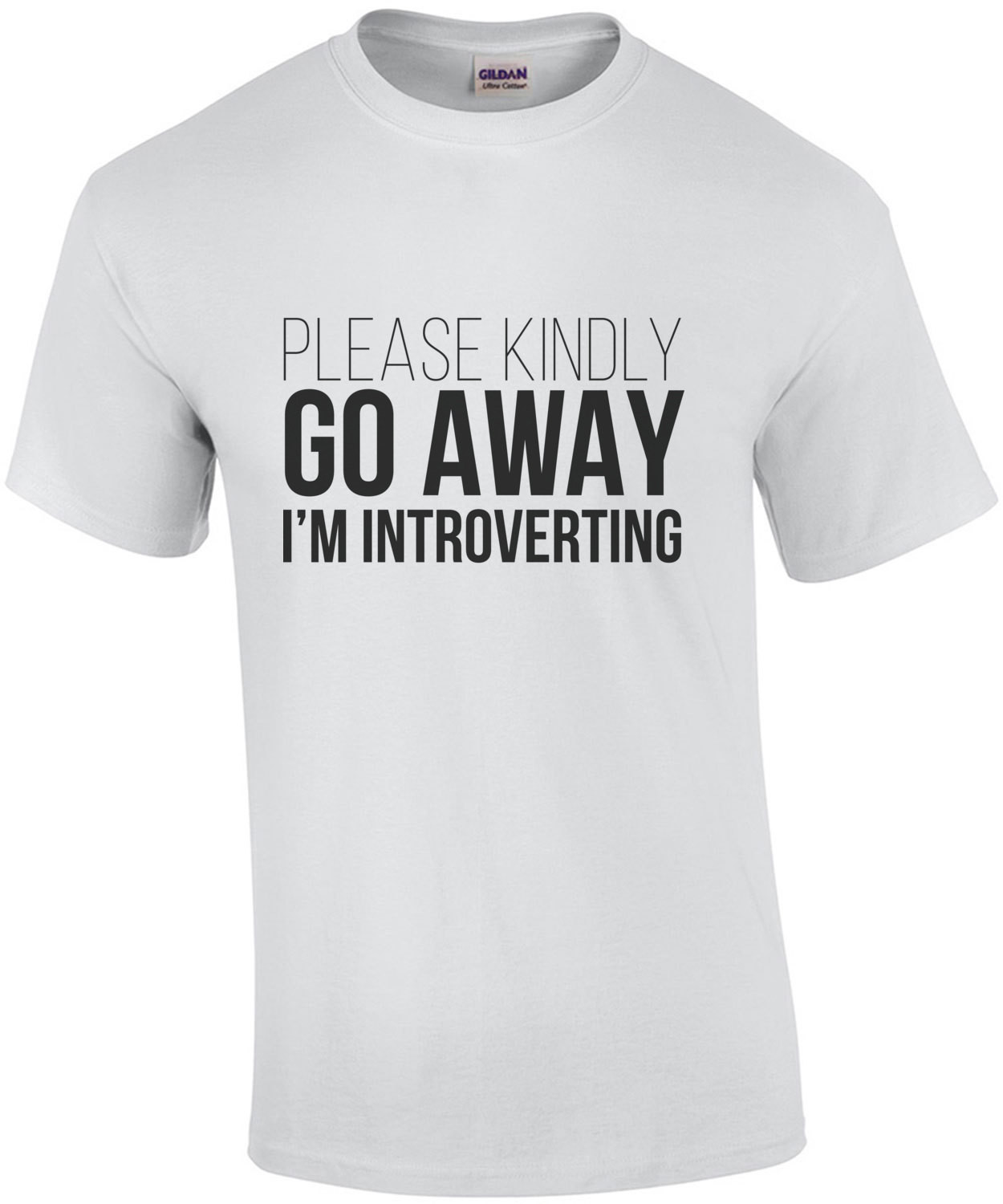 Please kindly go away - I'm introverting - Nerd T-Shirt