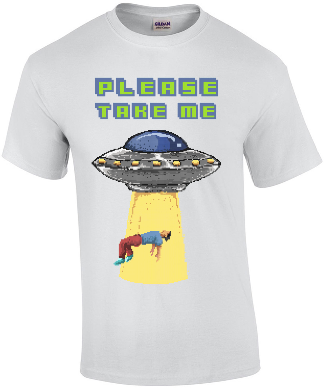 Please Take Me Retro Ufo T-Shirt