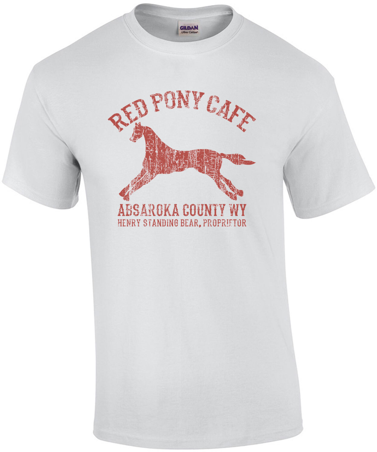 Red Pony Cafe - Absaroka County WY T-Shirt