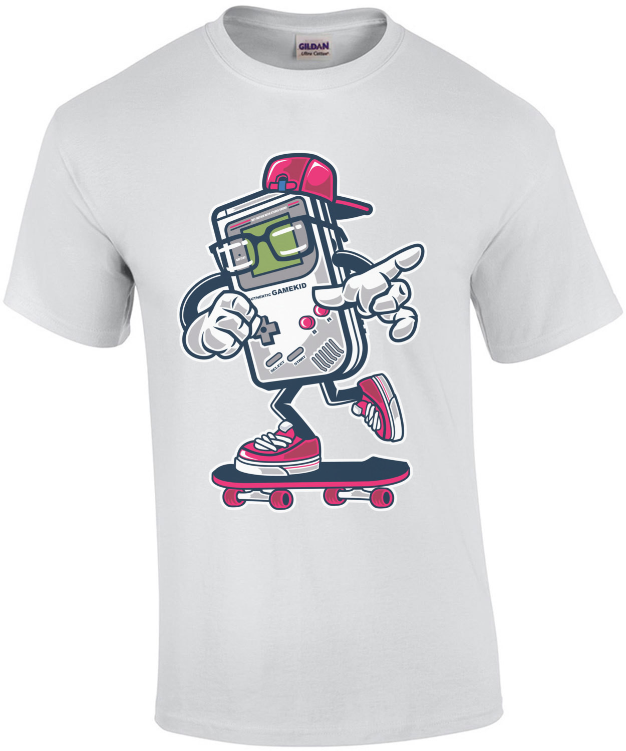 Retro Game Boy Gamekid Skating Gaming T-Shirt