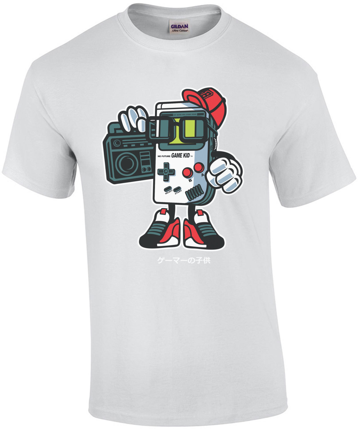 Retro Gangster Game Kid Game Boy Parody Bootleg T-Shirt
