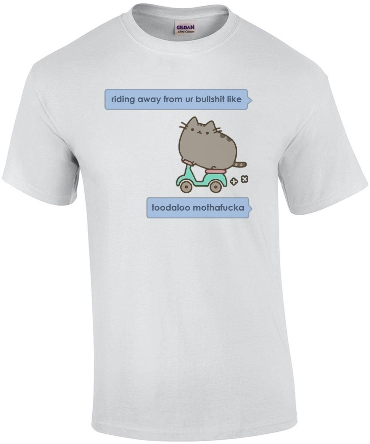 riding away from ur bullshit like toodaloo mothafucka T-Shirt