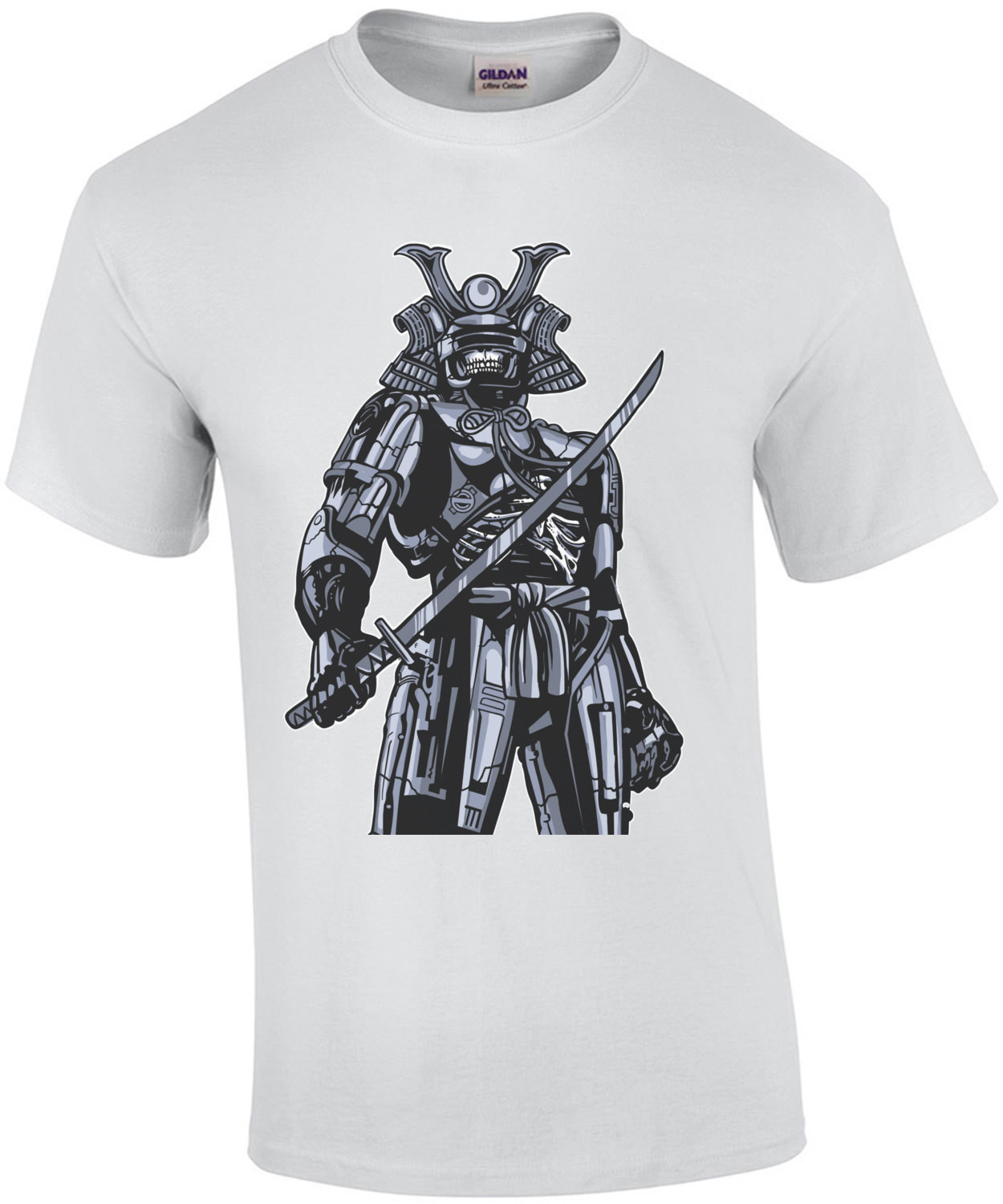 Samurai Skeletal Robot Apocalyptic T-Shirt