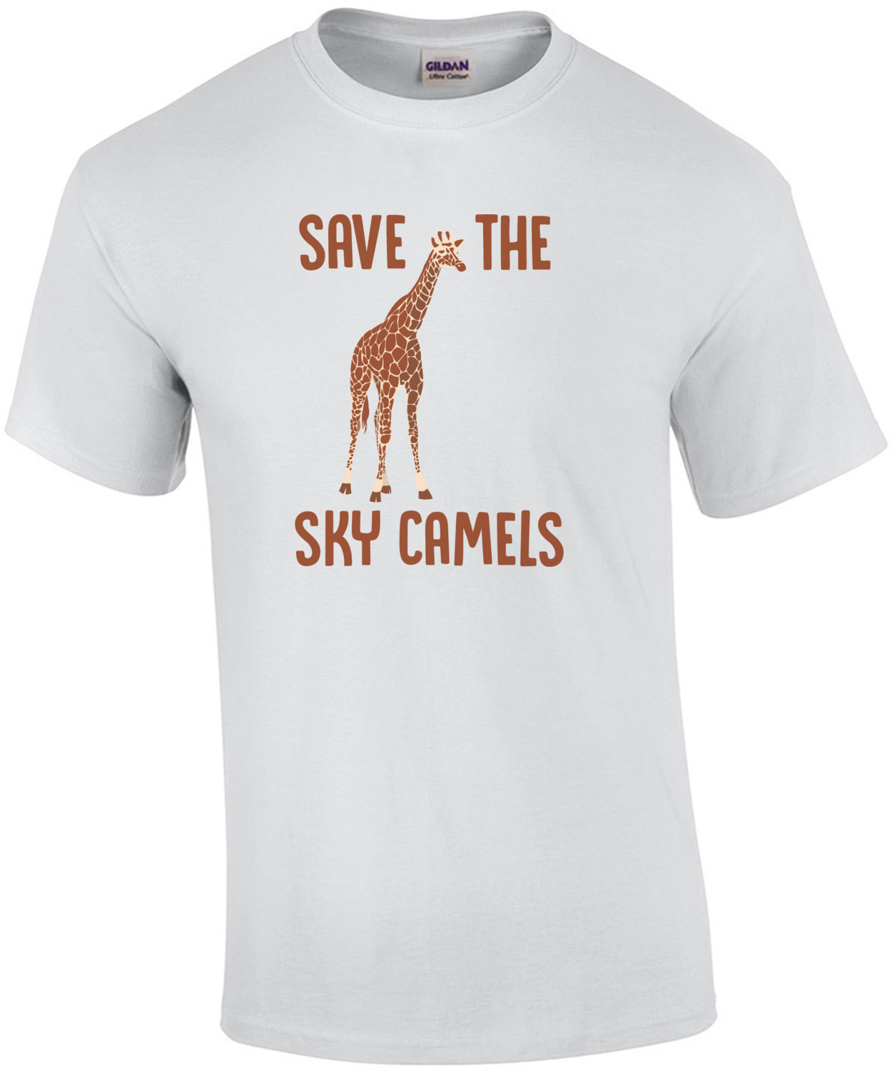 Save the sky camels - funny giraffe t-shirt
