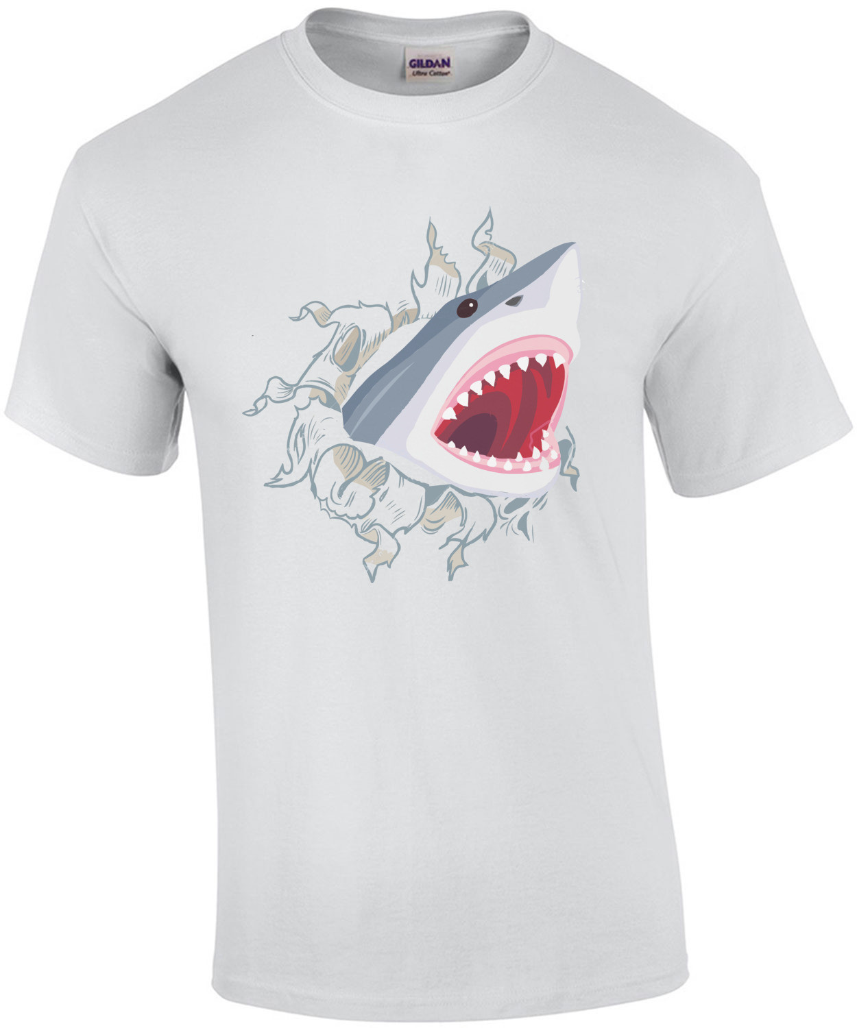 Shark Coming Out Of Chest T-Shirt