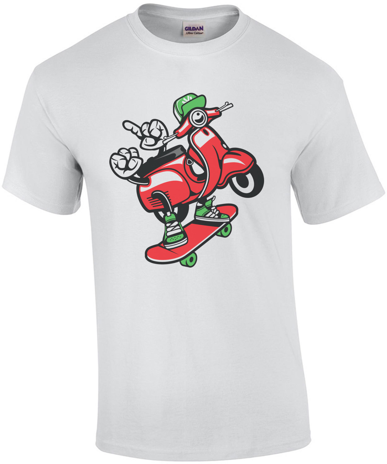 Skooter On A Skateboard T-Shirt