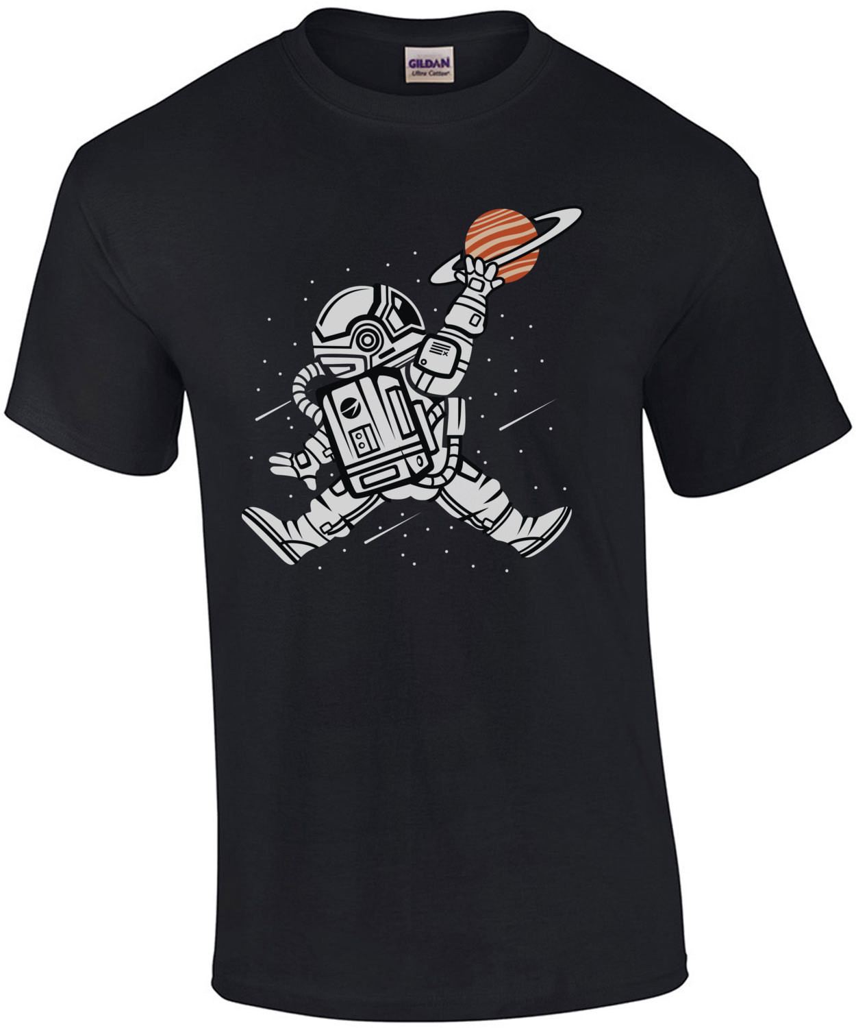 Space Basketball Dunk Saturn T-Shirt