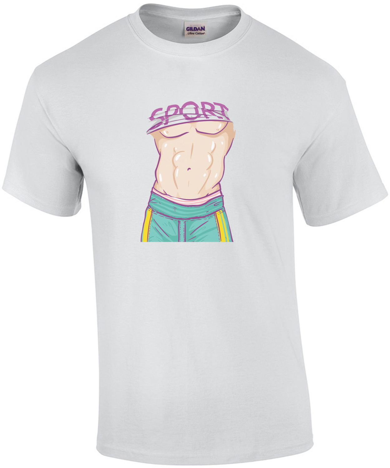 Sport Six Pack Abs Trendy T-Shirt