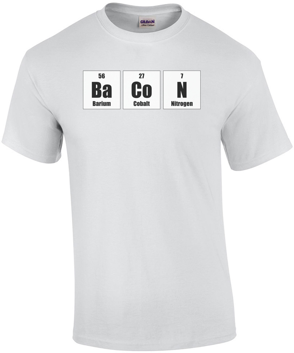 The elements of bacon - funny bacon t-shirt