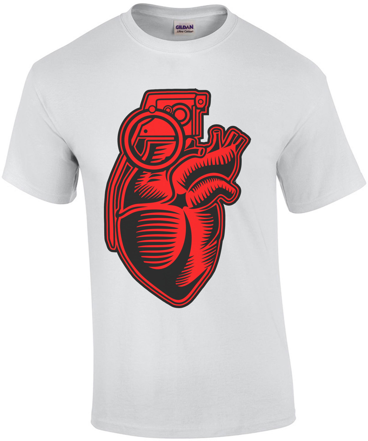 Vintage Grenade Heart T-Shirt