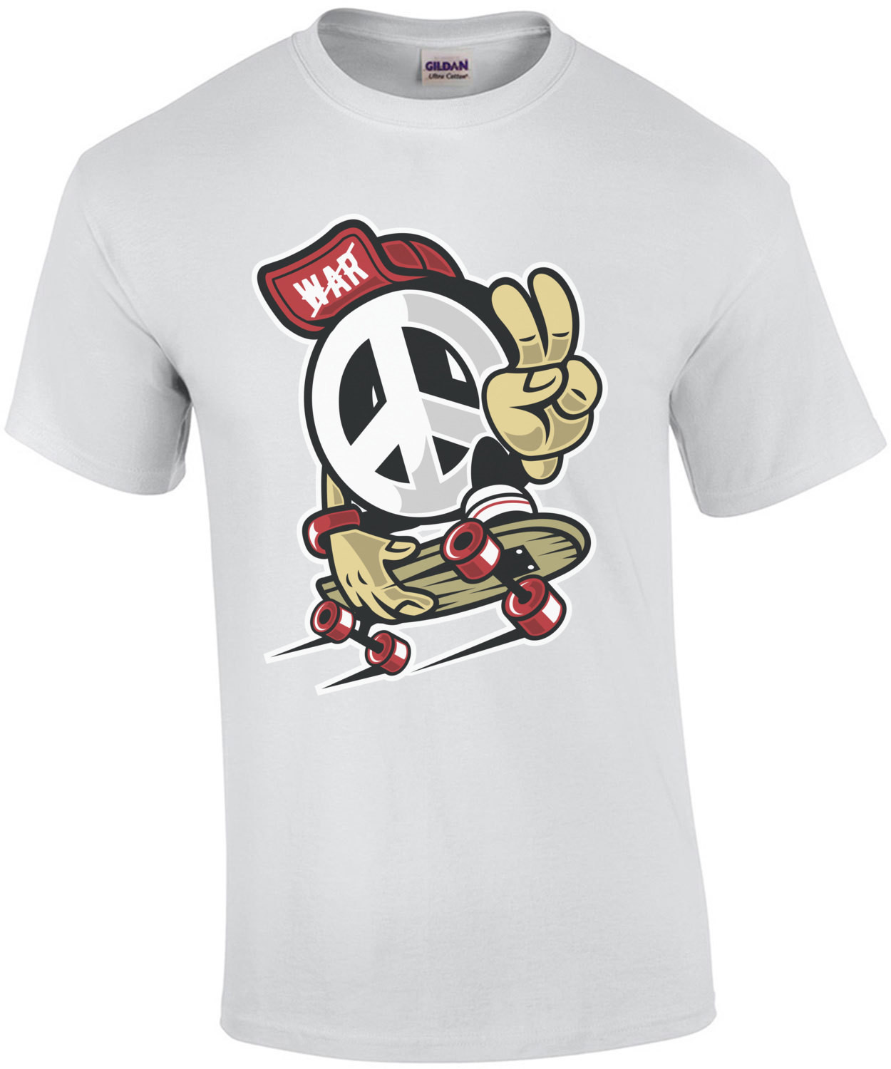 Vintage Peace Skateboarder T-Shirt