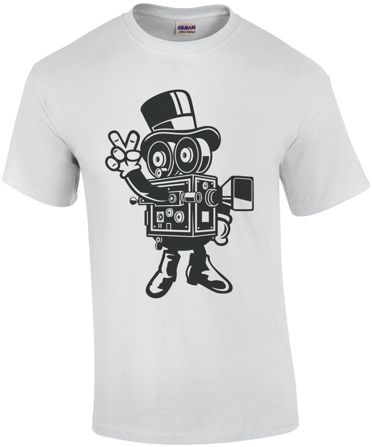 Vintage Retro Camera Man T-Shirt