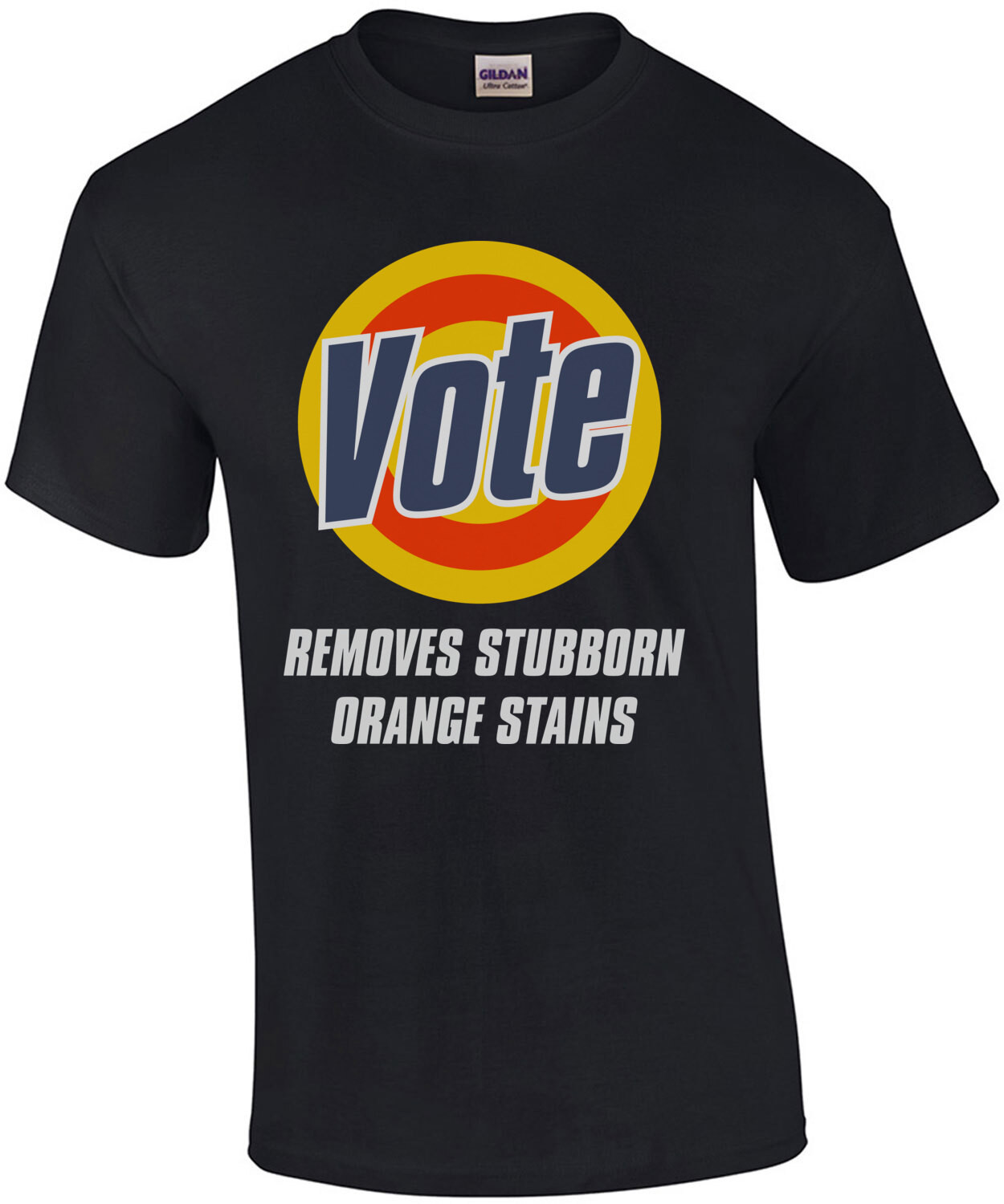Vote - Removes Stubborn Orange Stains - Funny Anti-Trump T-Shirt