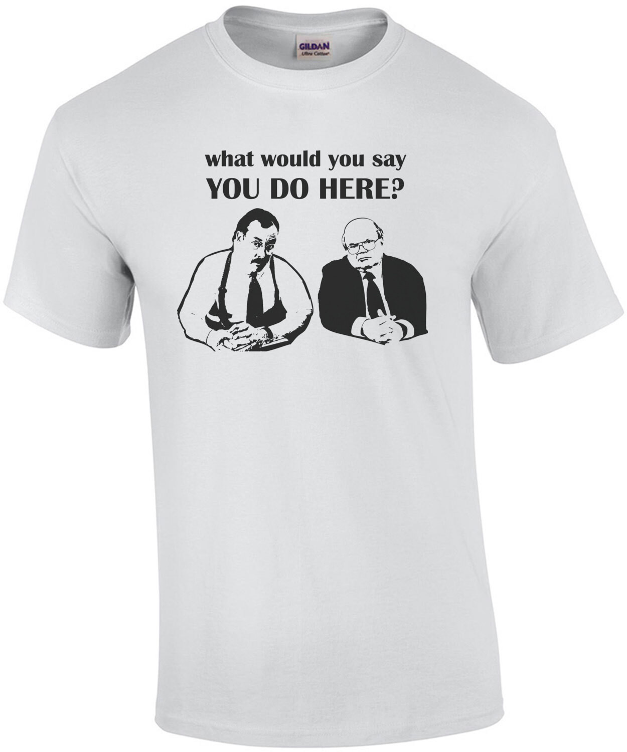 What would you say you do here?  - Peter Gibbons - Bill Lumbergh - Initech - Office Space - 90's T-Shirt