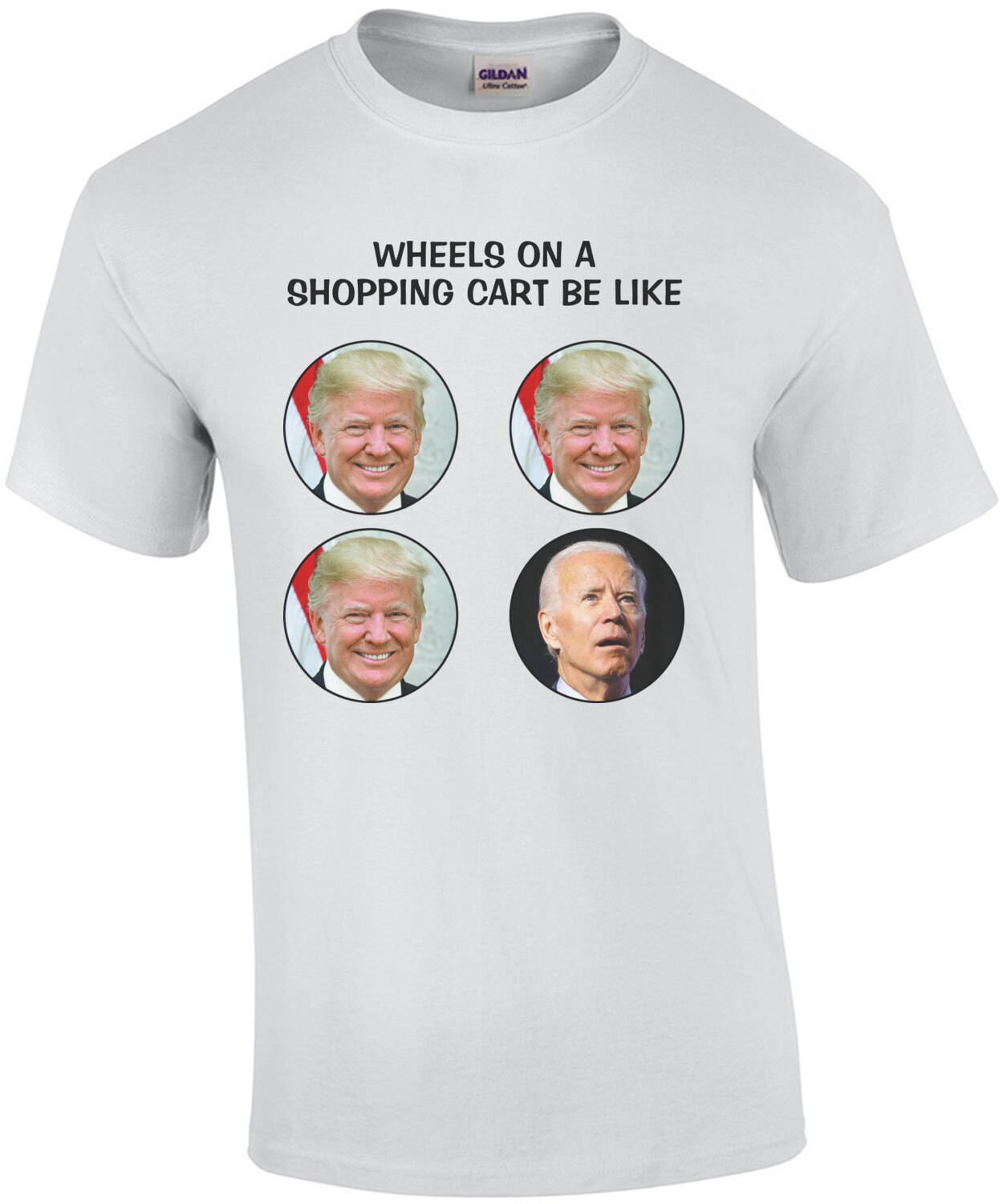 Wheels On A Shopping Cart Be Like Anti Biden Shirt
