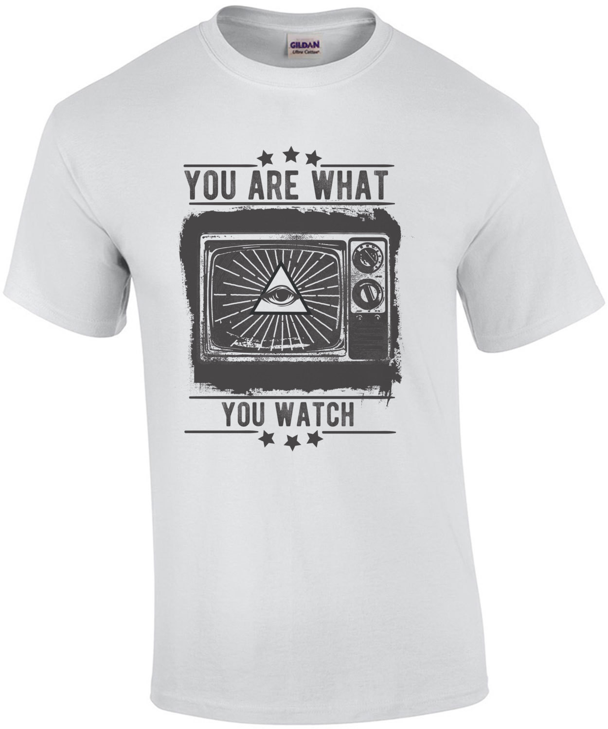 You Are What You Watch Illuminati Anti Tv T-Shirt