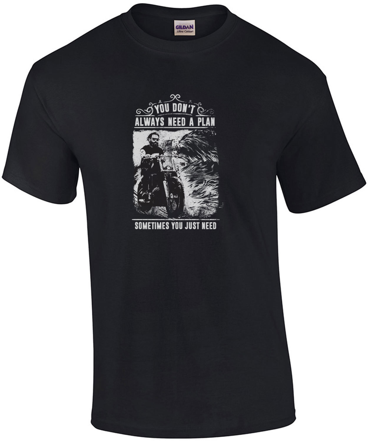 You Dont Always Need A Plan Sometimes You Just Need Balls And A Beard Biker T-Shirt