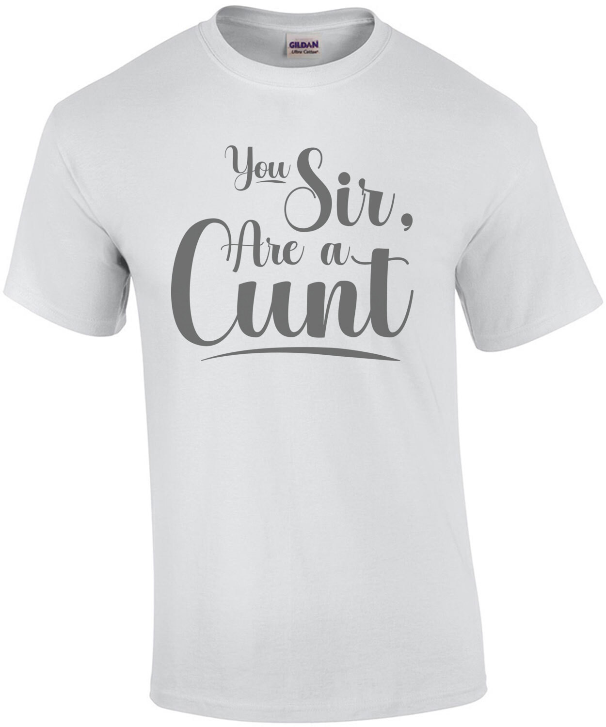 You sir, are a cunt - offensive insult t-shirt