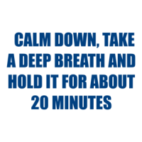   CALM DOWN, TAKE A DEEP BREATH AND HOLD IT FOR ABOUT 20 MINUTES Shirt