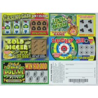 5 Pack Fake Lotto Tickets